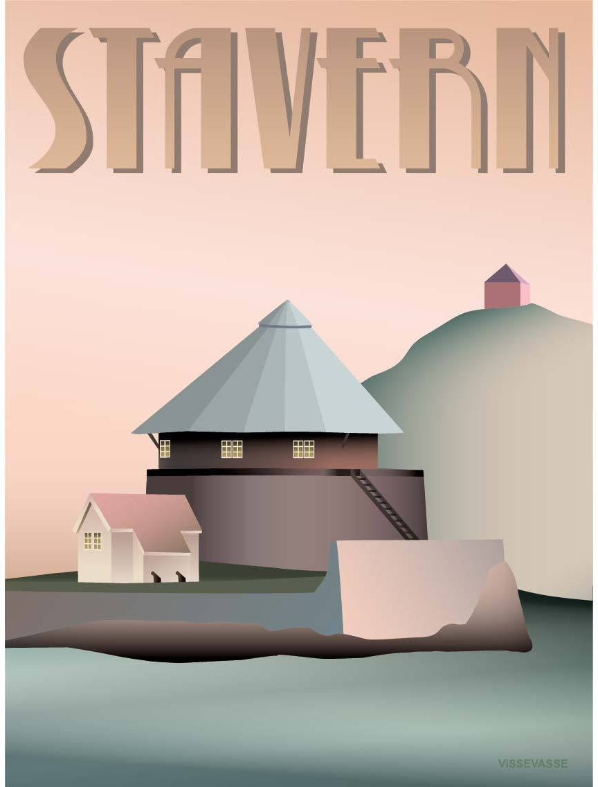 Vissevasse Stavern Citadel Poster, 15 x21 cm