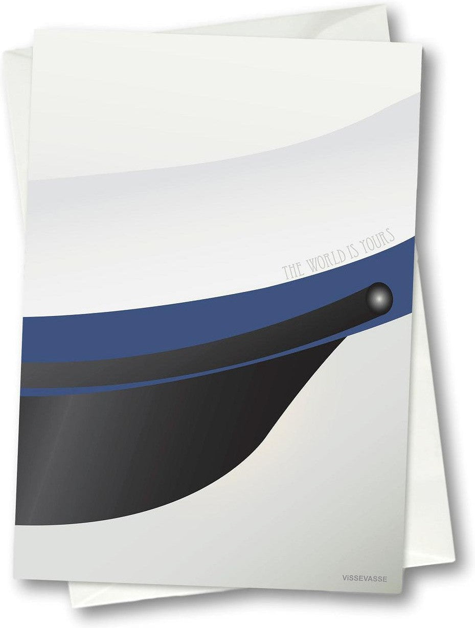 [product_category]-Vissevasse Student Hat Greeting Card 10.5 X15 Cm, Blue-Vissevasse-5713138606000-F-2016-060-XS-VIS-1