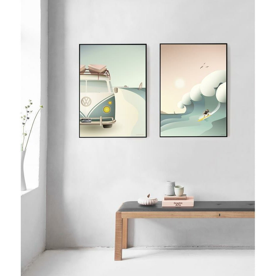 Affiche Vissevasse Surfer, 50 x70 cm