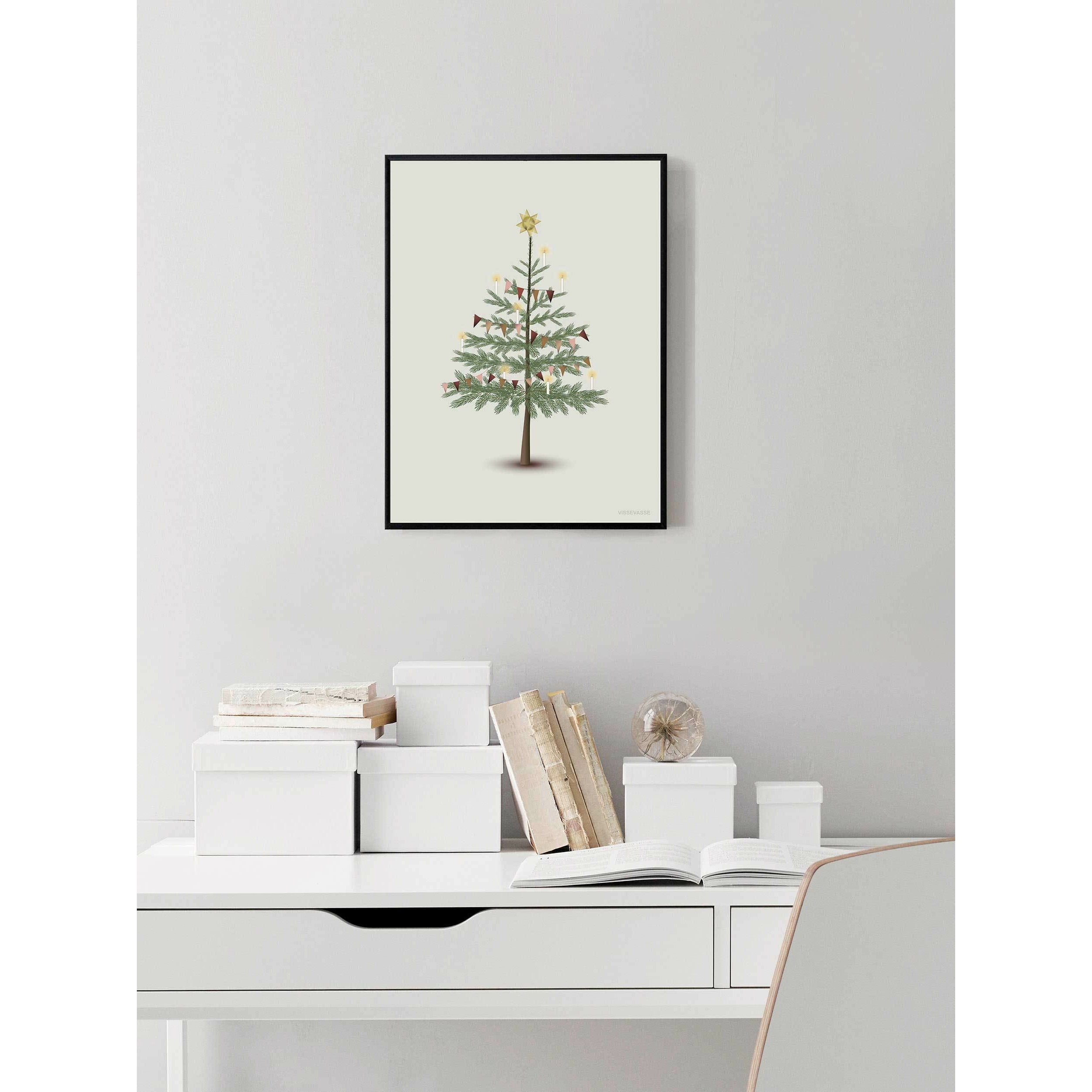 Vissevasse de kerstboomposter, 30 x40 cm