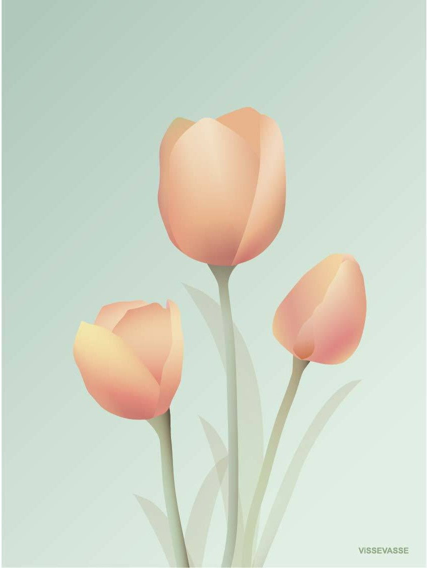 [product_category]-Vissevasse Tulip Poster 15 X21 Cm, Mint-Vissevasse-5713138604310-F-2016-043-S-VIS-1