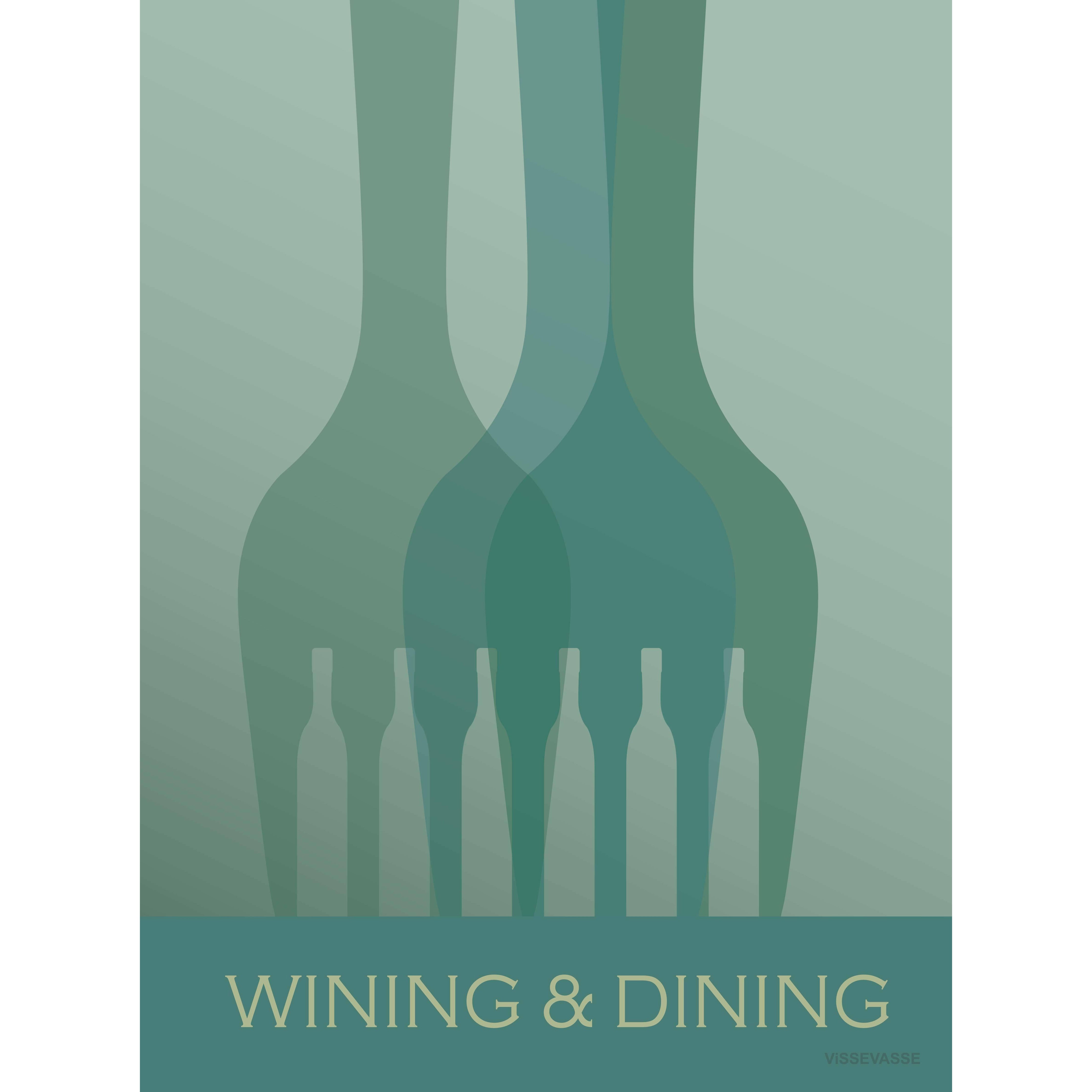 Vissevasse Wining & Dining Poster, 30 X40 Cm