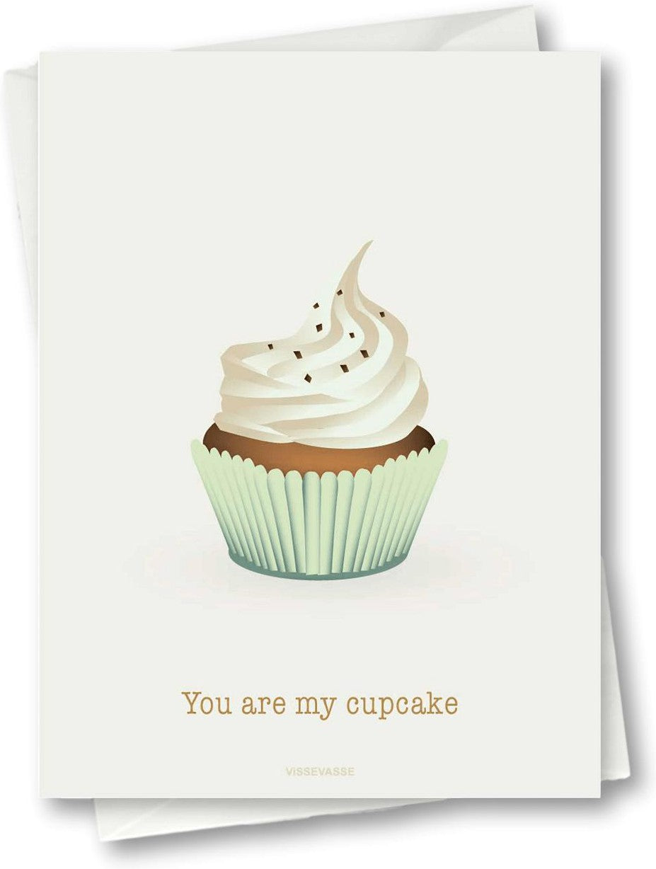 Vissevasse You Are My Cupcake Greeting Card, 10,5x15cm