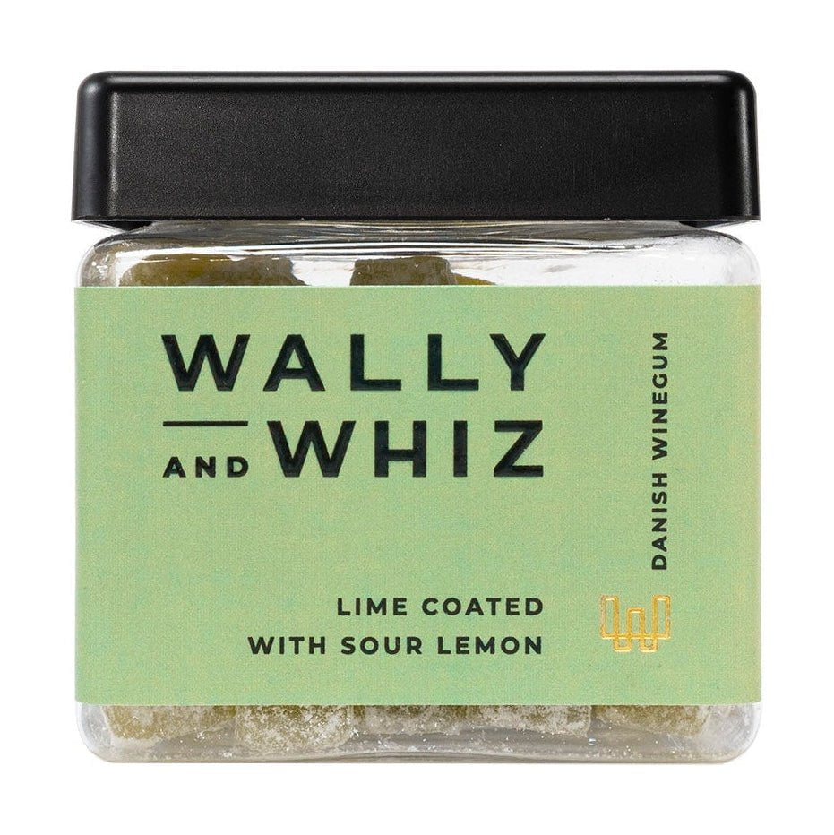 Wally y Whiz Wine Gum Cube, Limas con limón agrio, 140 g