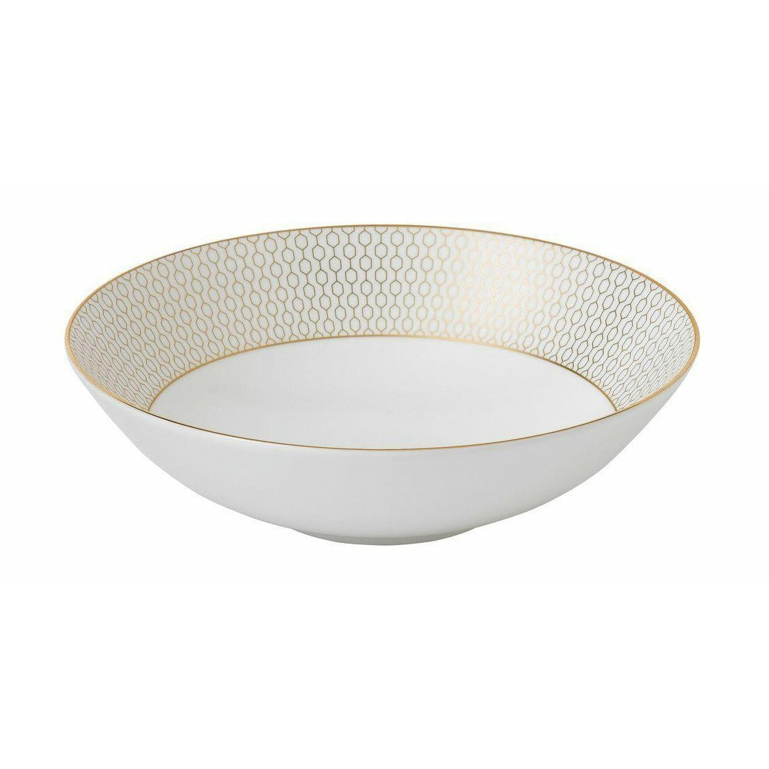 Wedgwood Arris Deep Plate 21 cm, blanc / or