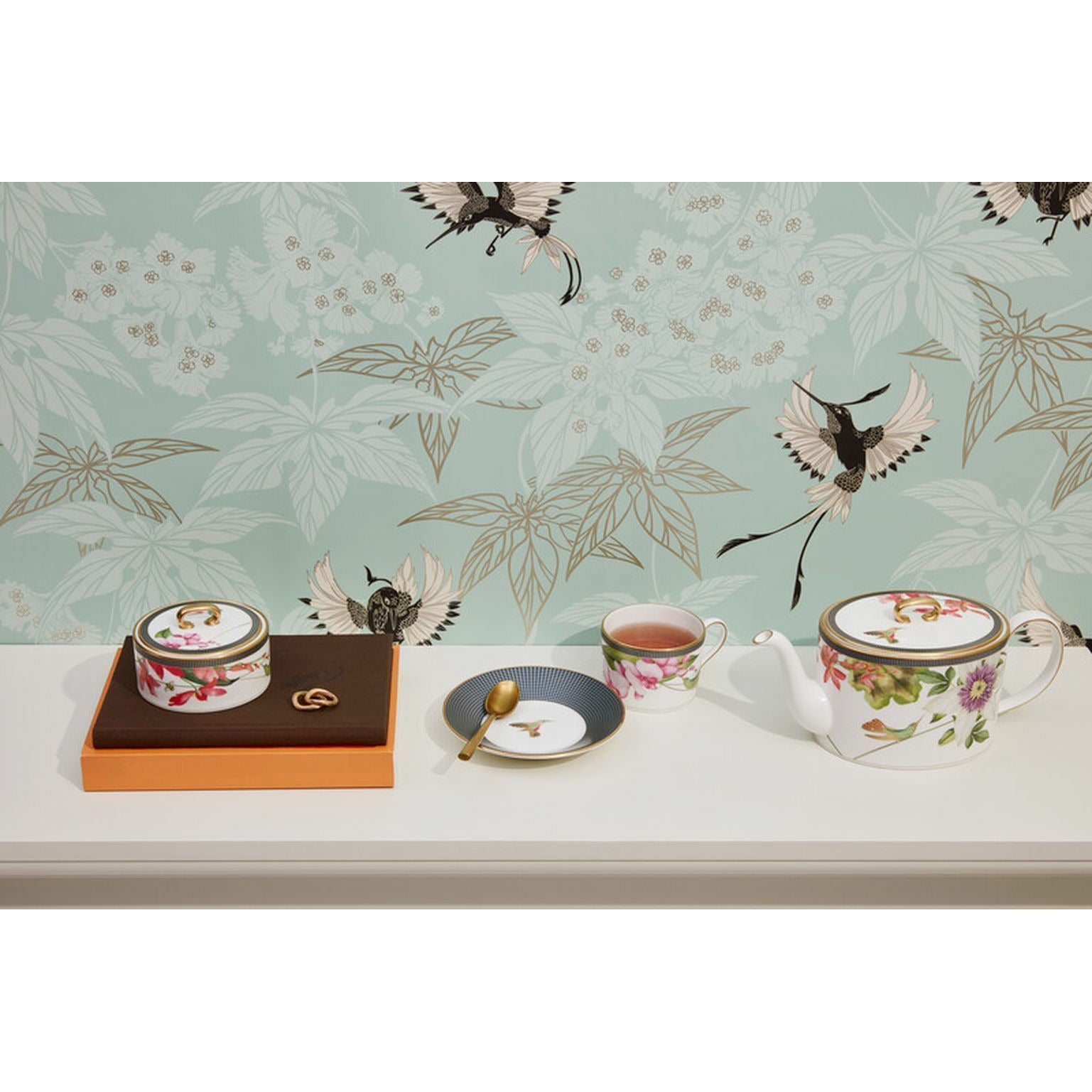 [product_category]-Wedgwood Hummingbird Teacup And Saucer-Wedgwood-701587439824-1056243-WED-2