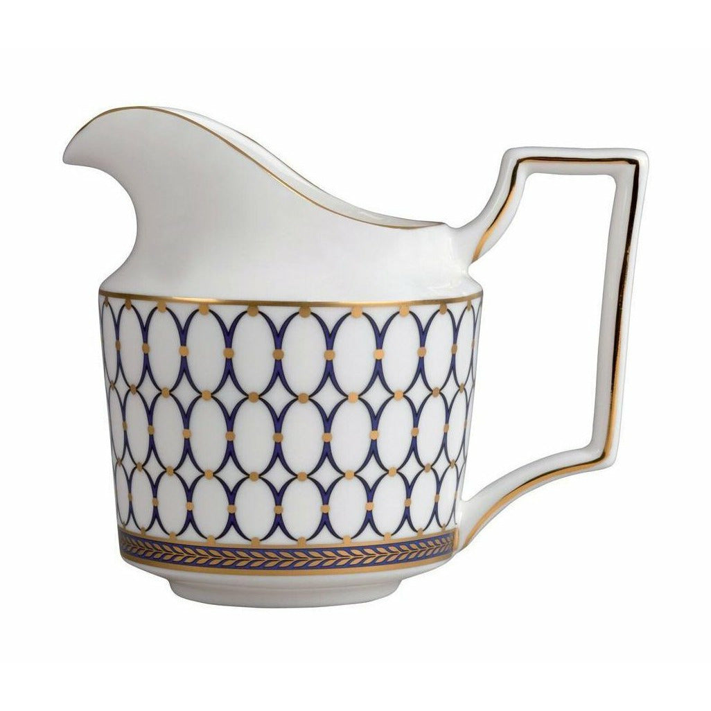 Pot de crème doré de la Renaissance de Wedgwood 0,2 L, blanc / bleu