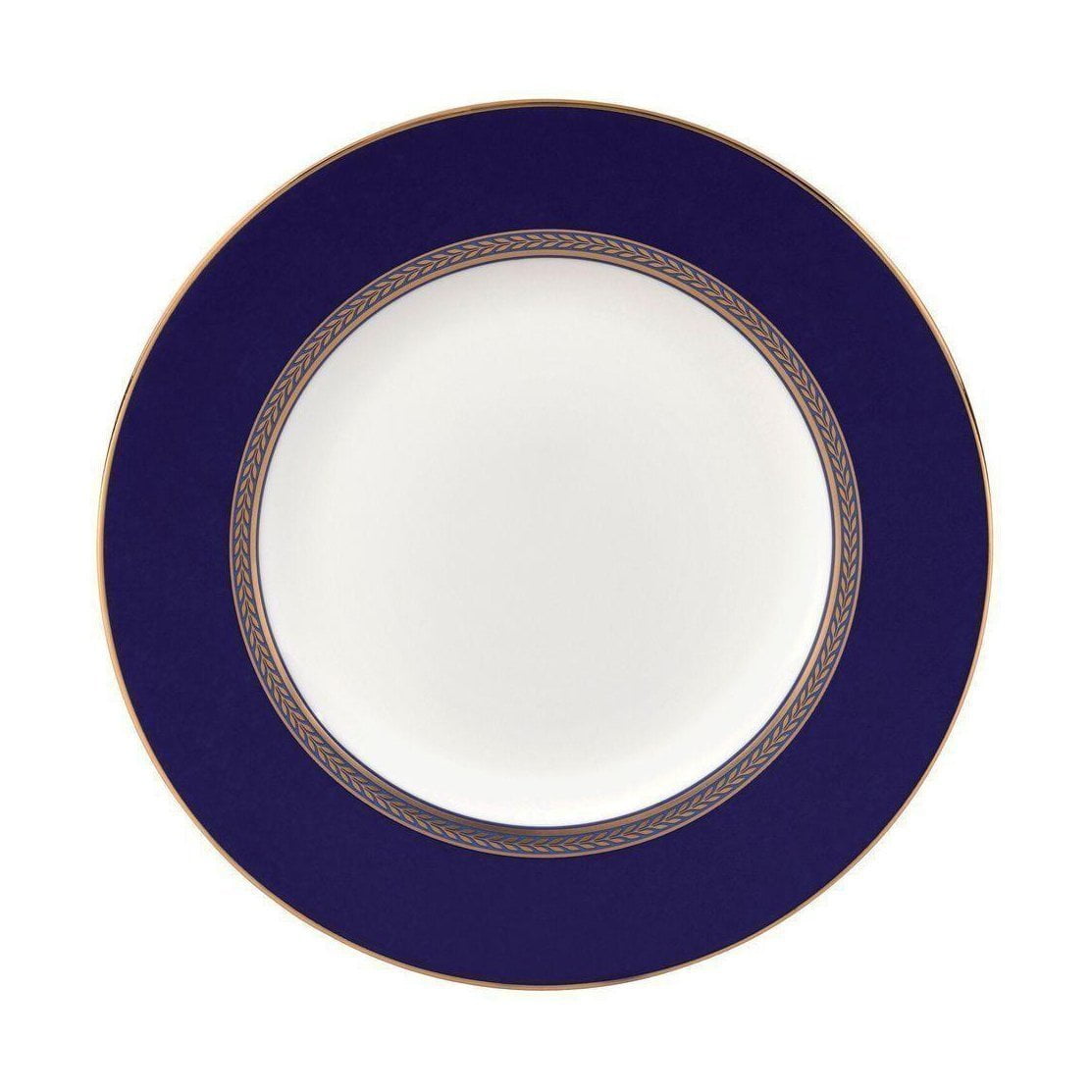 Placa de oro renacentista de Wedgwood 20 cm, blanco/azul