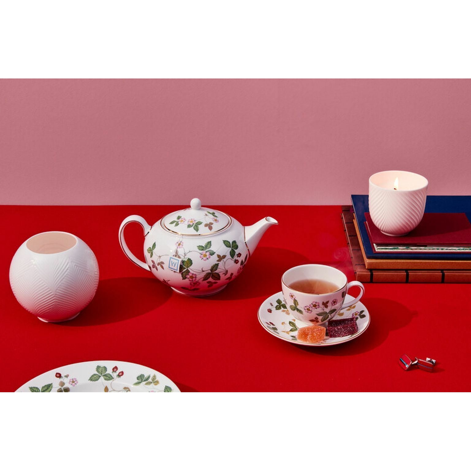 [product_category]-Wedgwood Wild Strawberry Teacup And Saucer Peony, 0,15 L-Wedgwood-4582112839557-1053287-WED-3