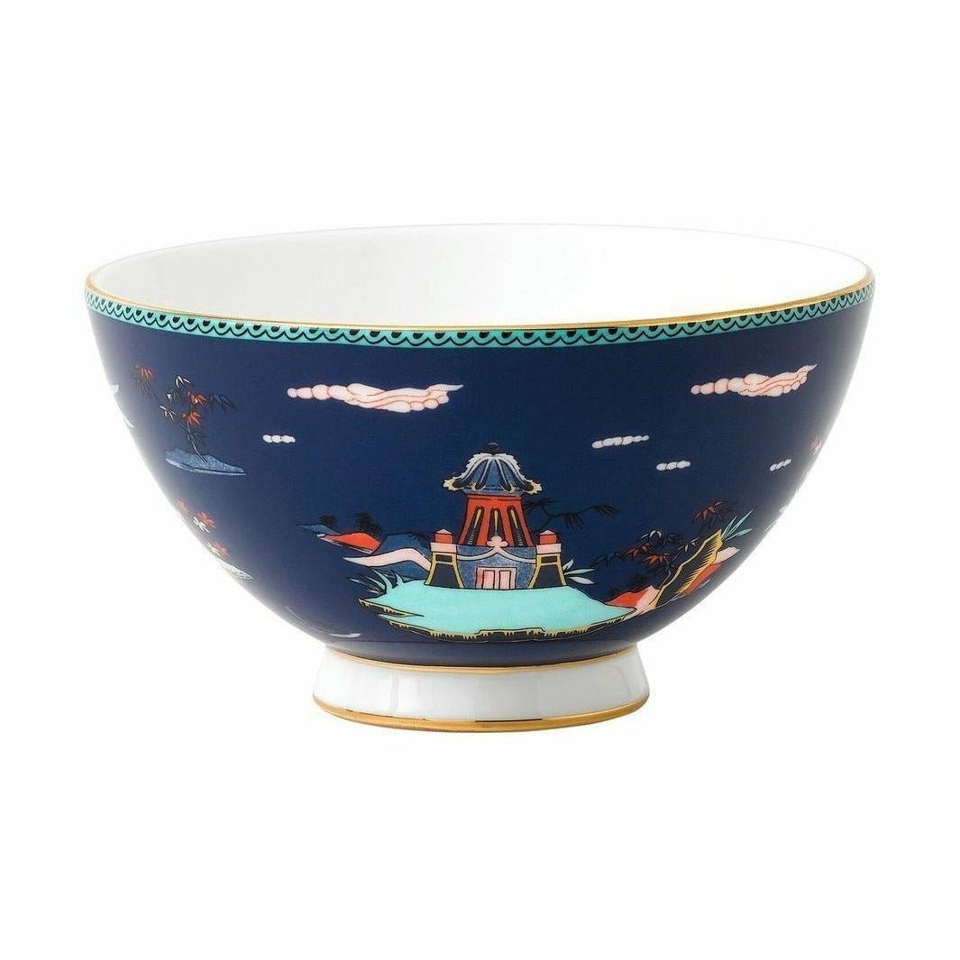 Wedgwood Wonderlust Blue Pagoda Bowl 11 cm Caixa de presente, azul