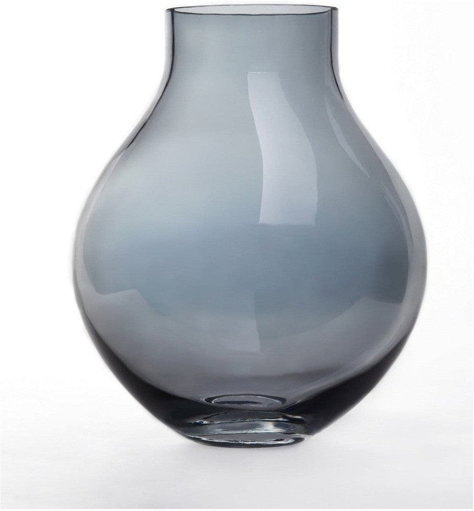 [product_category]-XL glass vase in bulb shape, 36cm tall, ENVIE 36SI, 9mm thick glass-Harlequin Poplar-SI-ENV36SI-1