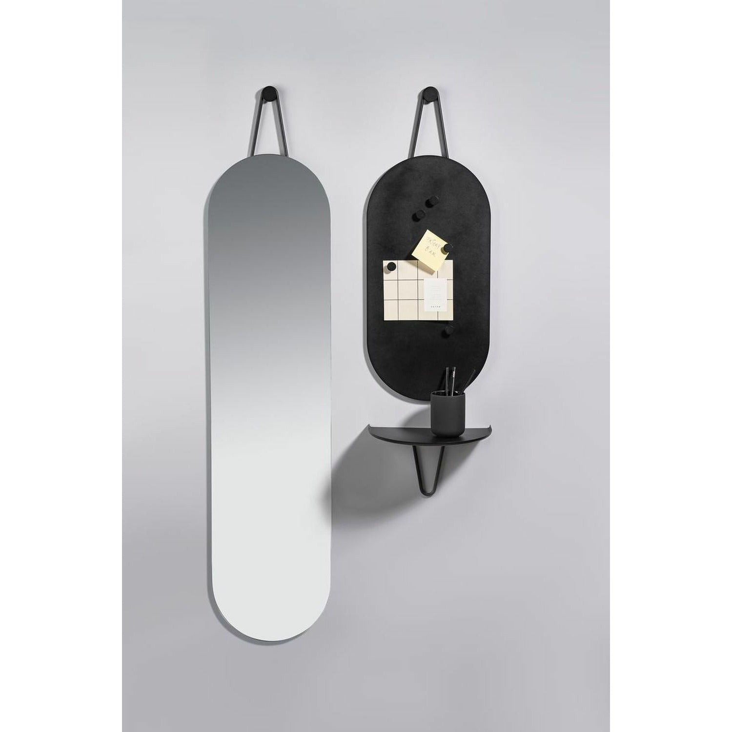 Zone Denmark A Wall Mirror 120 X30 Cm, Black