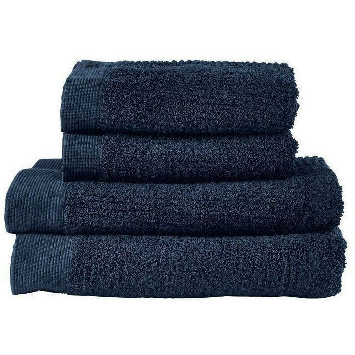 Zone Denmark Classic Towel Set Of 4, Dark Blue