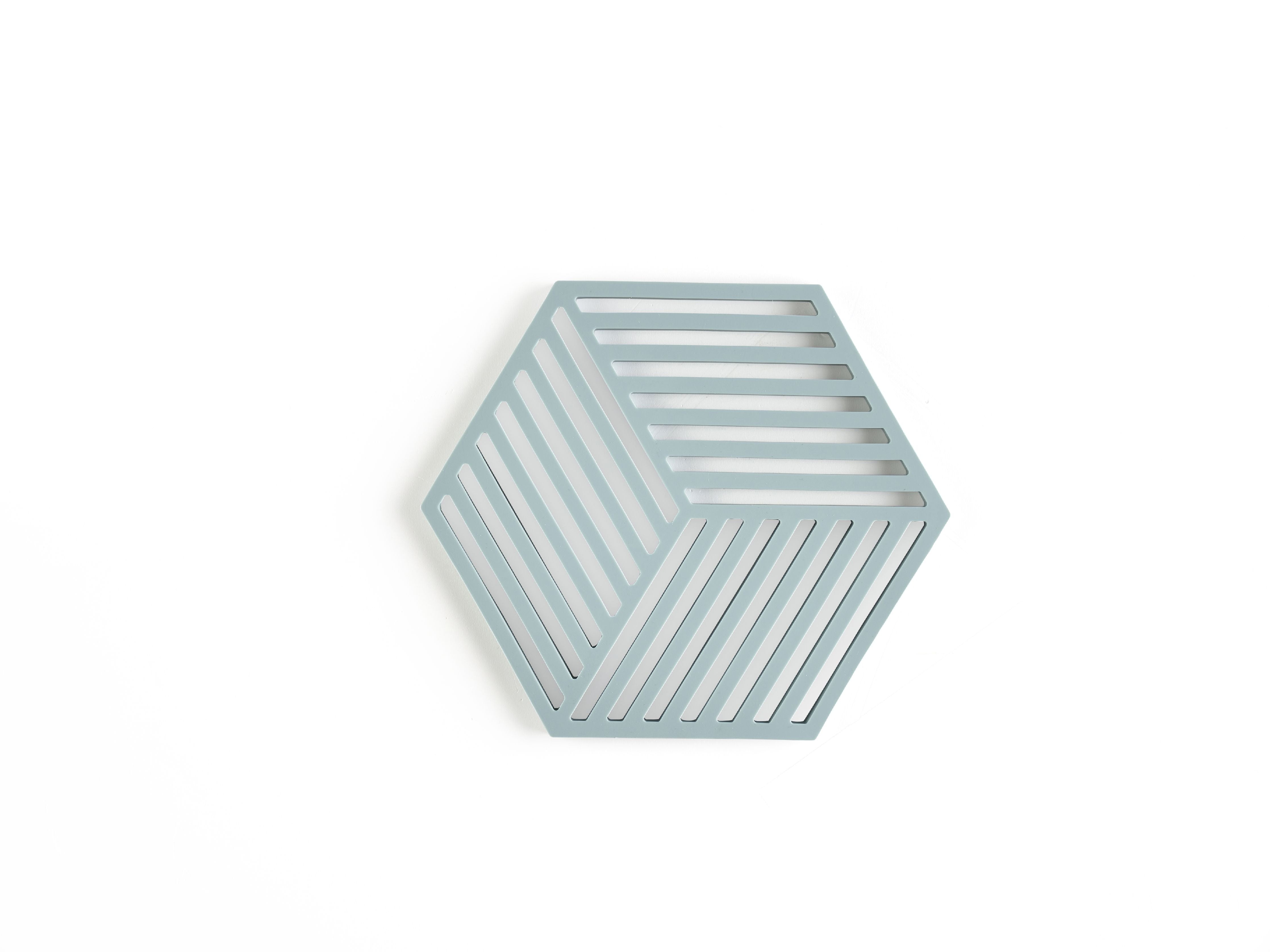 [product_category]-Zone Denmark Hexagon Trivet 16 X 14 X 0,9 Cm, Fog Blue-Zone Denmark-5722000315988-31598-ZON-2