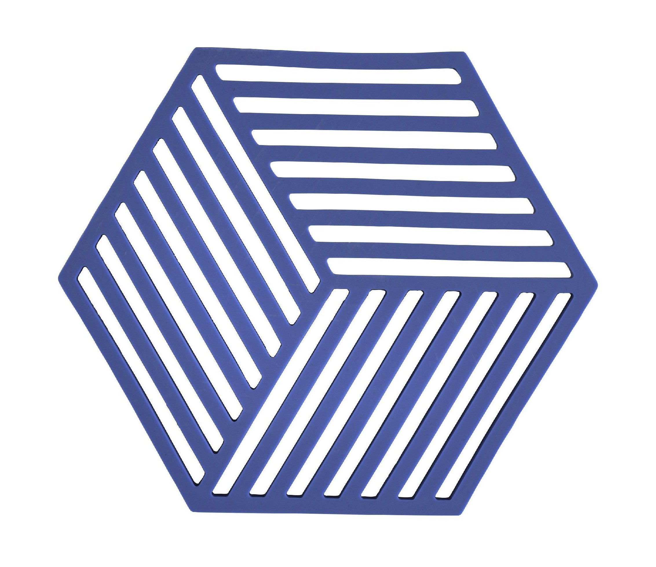 [product_category]-Zone Denmark Hexagon Trivet 16 X 14 X 0,9 Cm, Indigo-Zone Denmark-5722000315971-31597-ZON-1