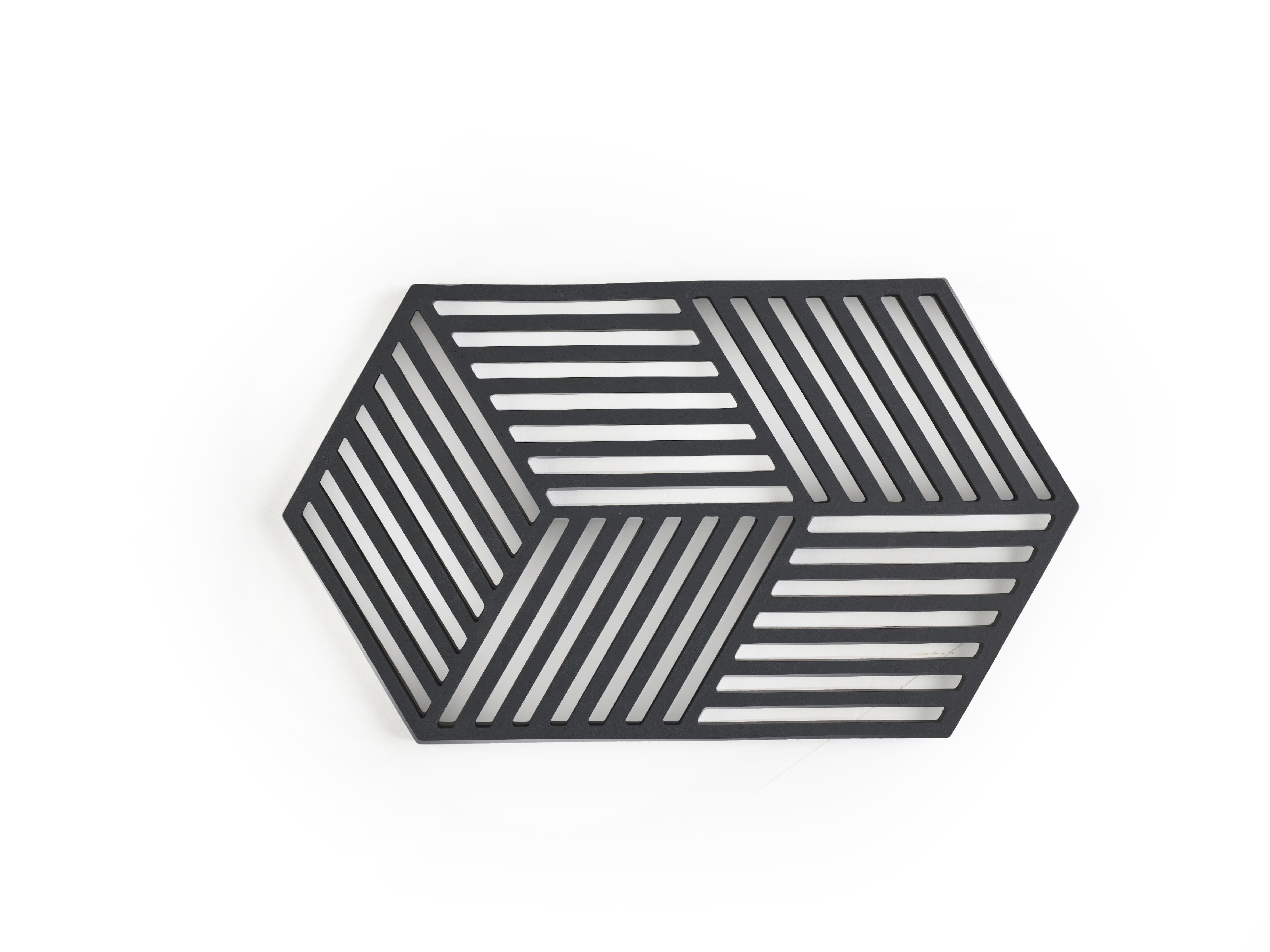 [product_category]-Zone Denmark Hexagon Trivet 24 X 14 X 0,9 Cm, Black-Zone Denmark-5722000316107-31610-ZON-2