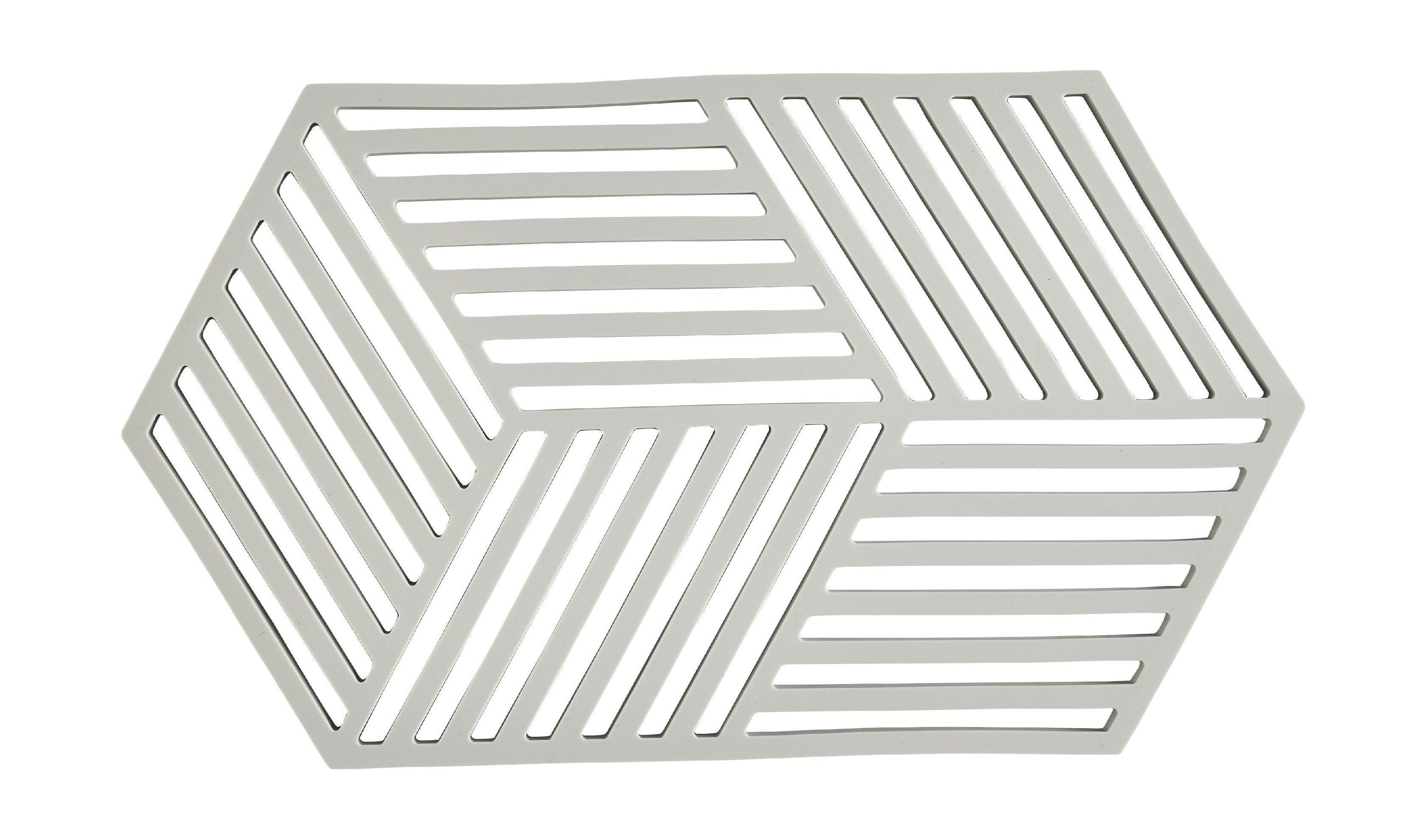 [product_category]-Zone Denmark Hexagon Trivet 24 X 14 X 0,9 Cm, Warm Grey-Zone Denmark-5722000316121-31612-ZON-1