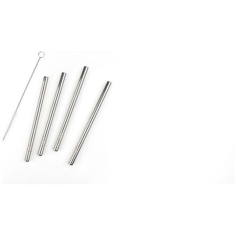 Zone Denmark Rocks Straw 15 Cm Polished Steel, 4 Pcs.