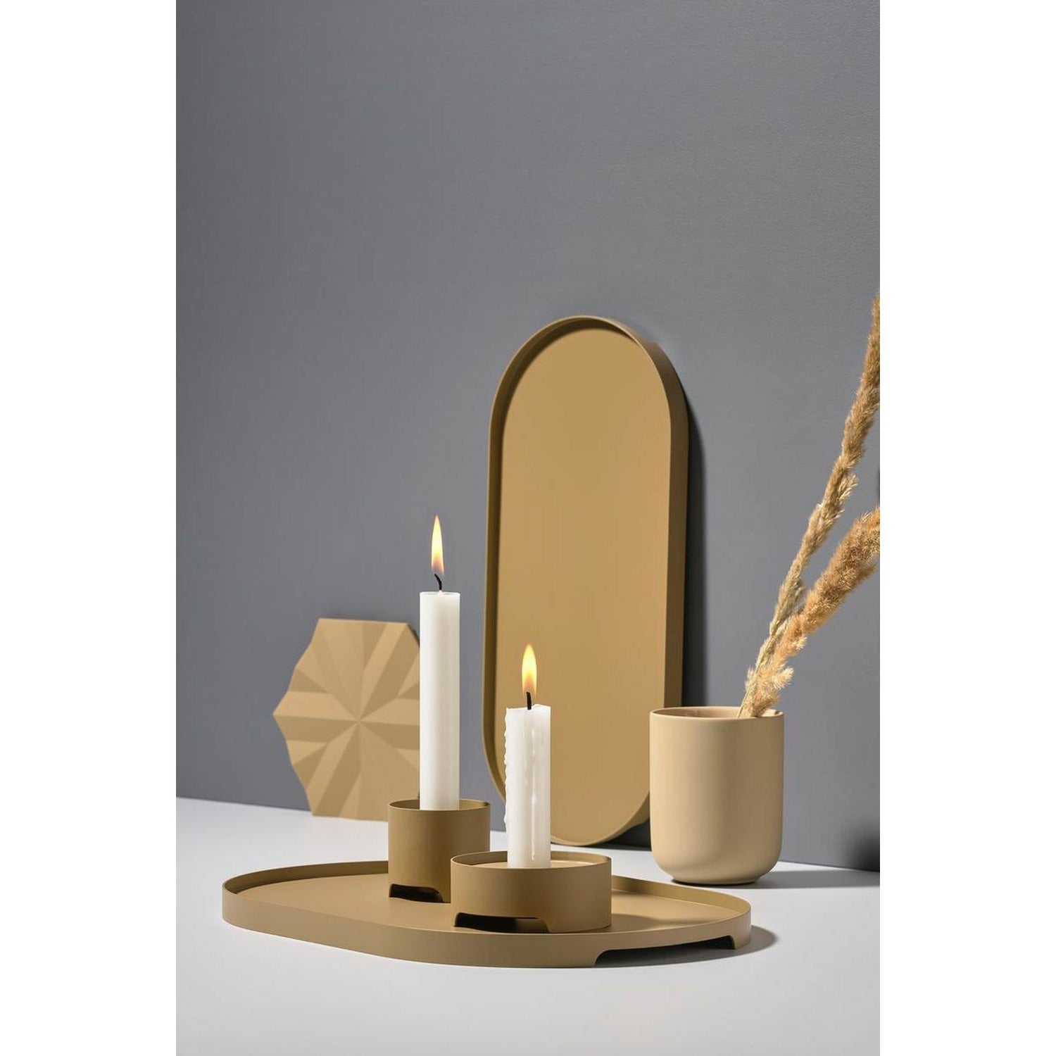 [product_category]-Zone Denmark Singles Candle Holder ø 6 Cm, Khaki-Zone Denmark-5722000123804-12380-ZON-6