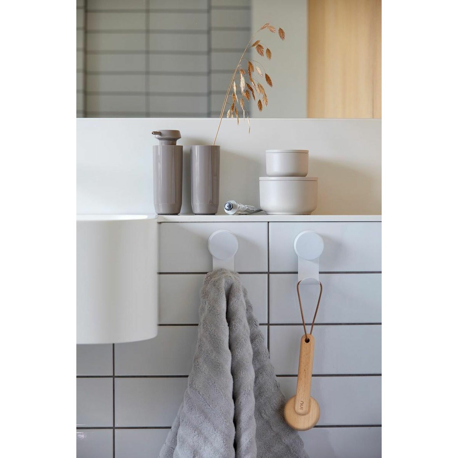[product_category]-Zone Denmark Suii Soap Dispenser ø 6.3 Cm, Taupe-Zone Denmark-5722003321610-332161-ZON-2