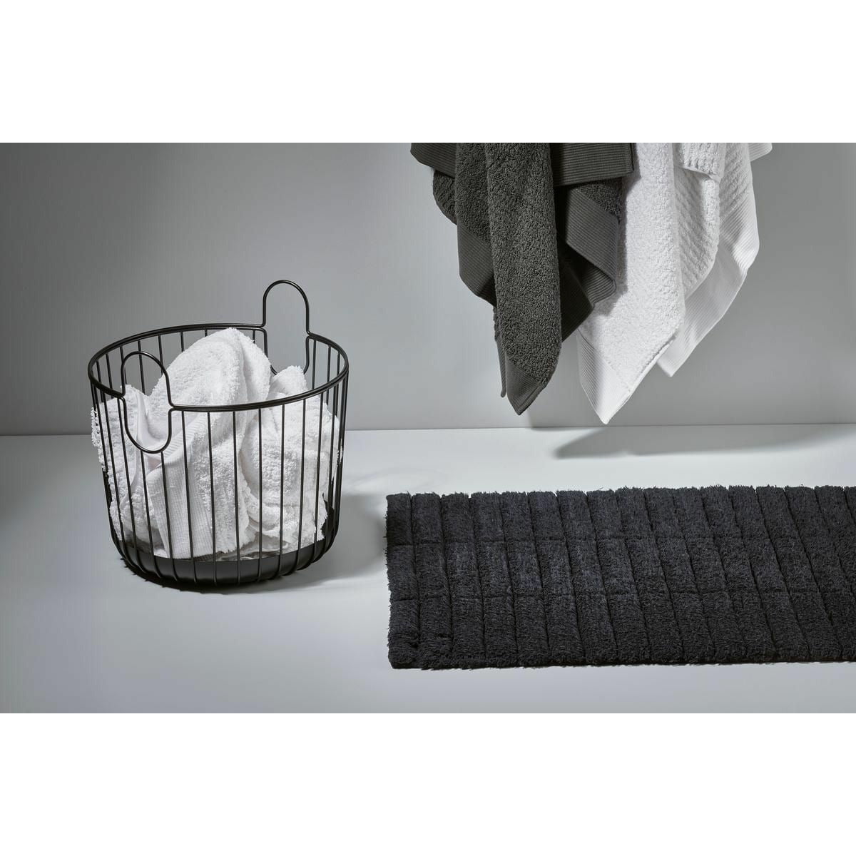 [product_category]-Zone Denmark Tiles Bath Mat, Black-Zone Denmark-5708760681051-331847-ZON-2