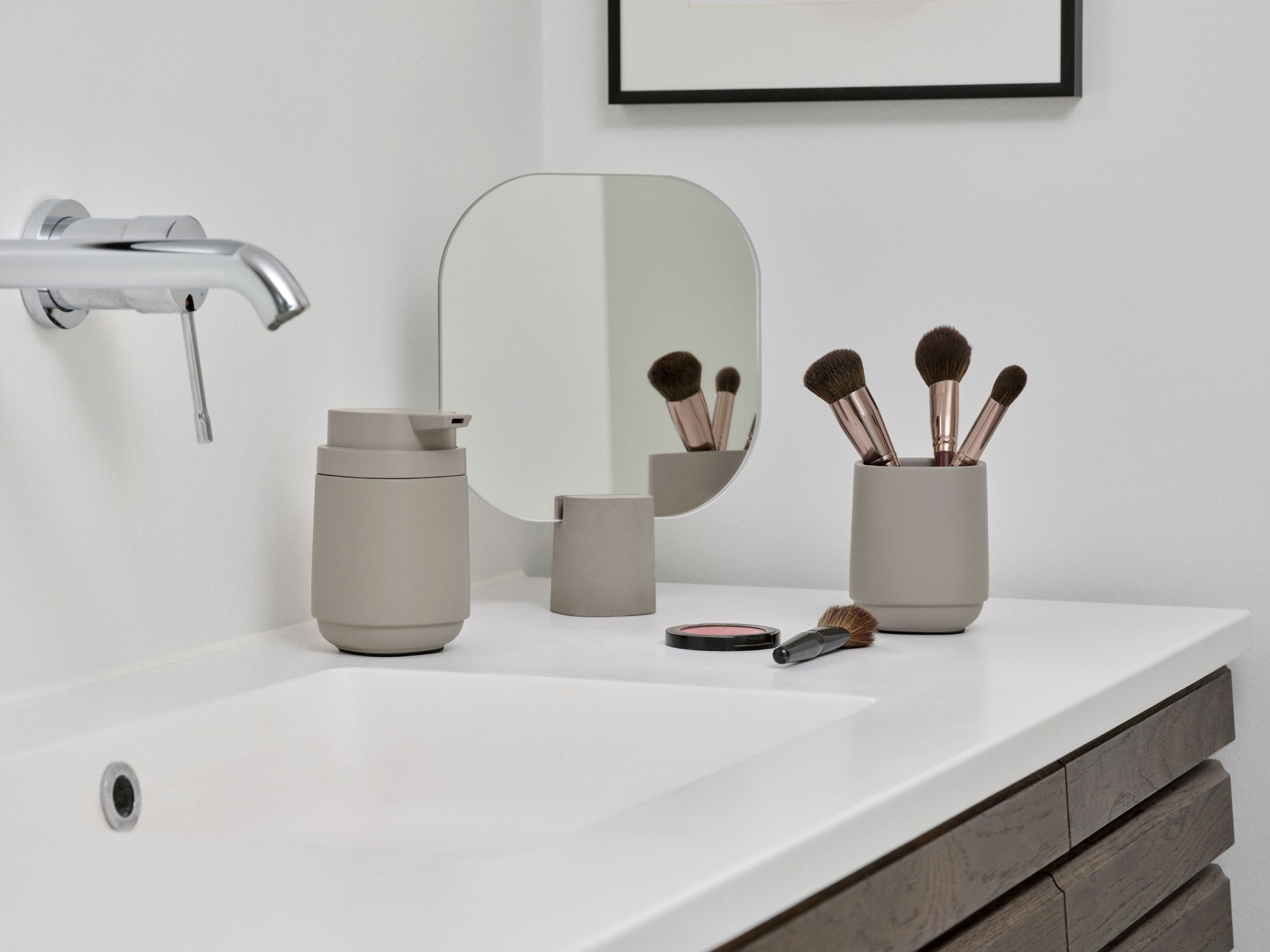 [product_category]-Zone Denmark Time Table Mirror, Concrete-Zone Denmark-5722000307464-30746-ZON-3