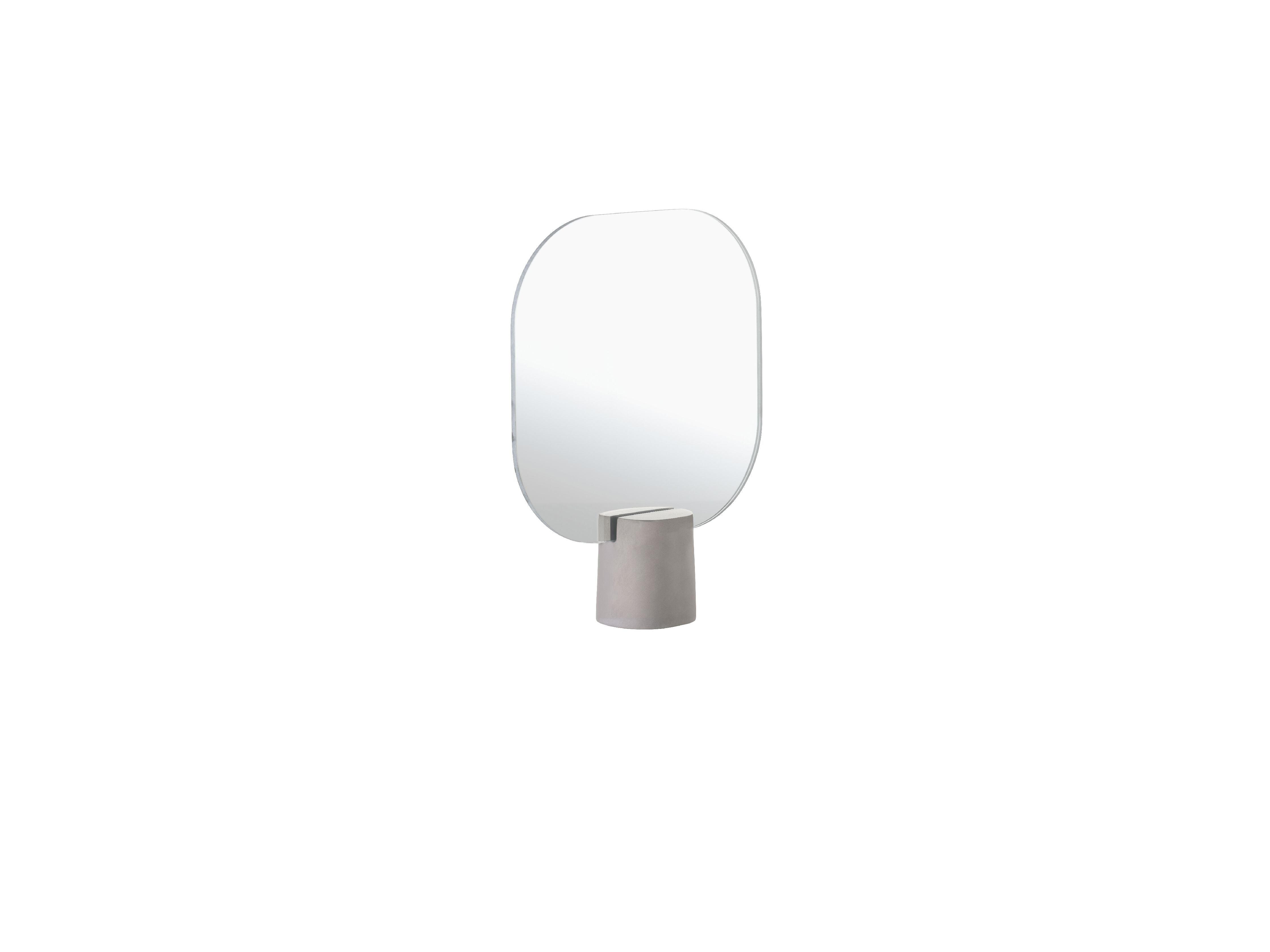 [product_category]-Zone Denmark Time Table Mirror, Concrete-Zone Denmark-5722000307464-30746-ZON-5