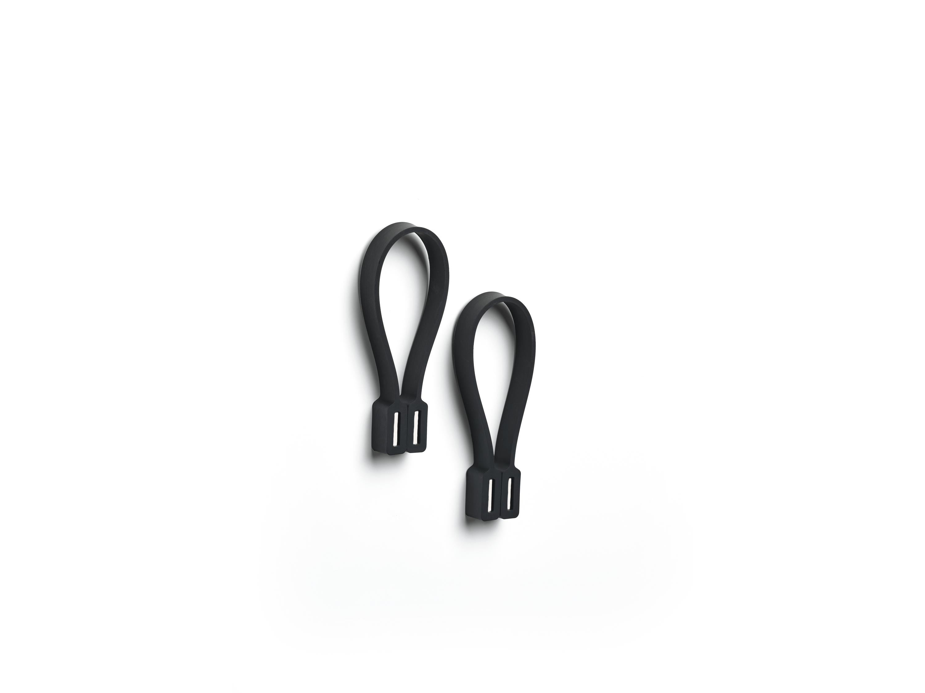 [product_category]-Zone Denmark Towel Rail 9 Cm 2 Pcs., Black-Zone Denmark-5722000279204-27920-ZON-2