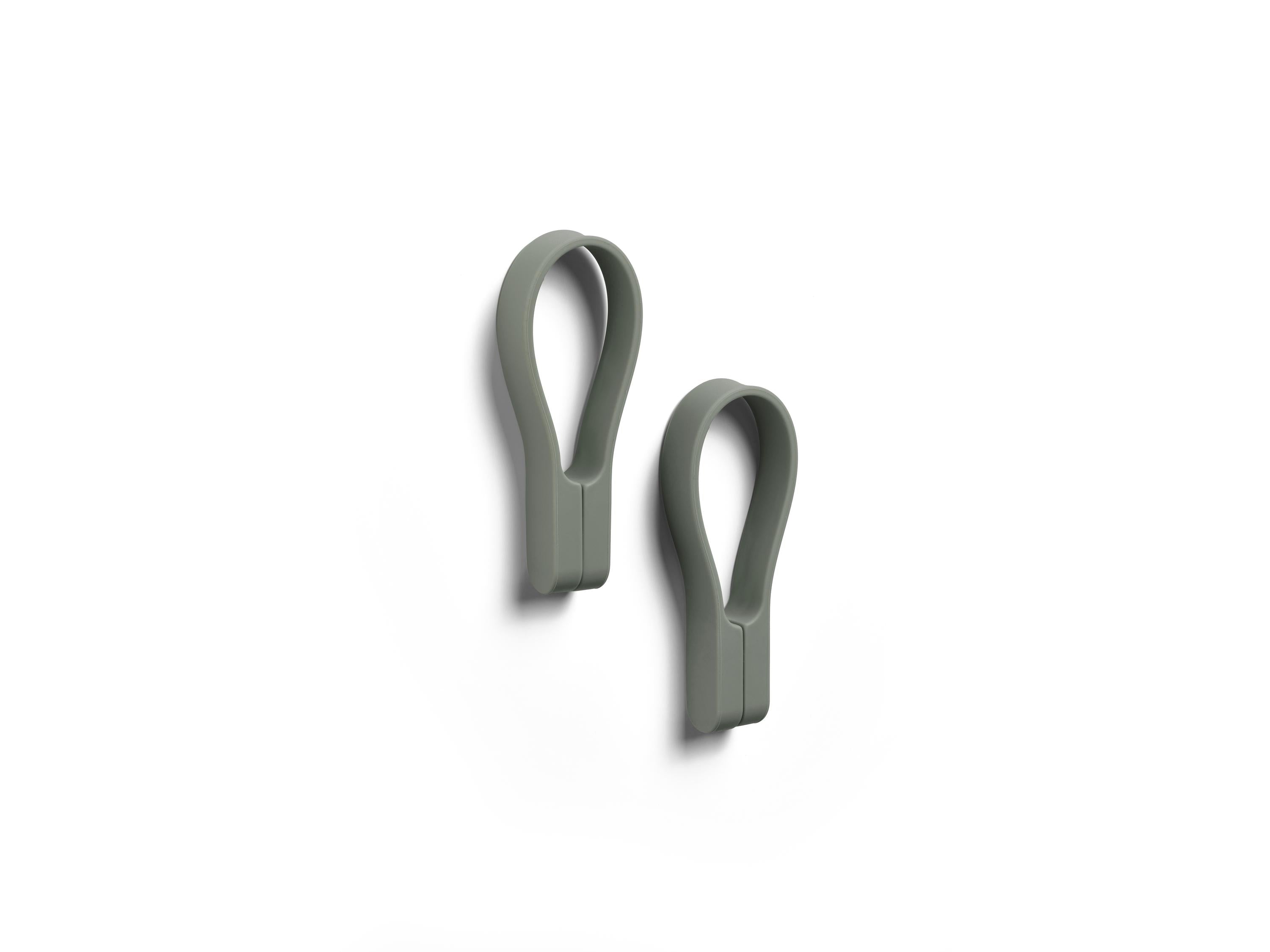 [product_category]-Zone Denmark Towel Rail 9 Cm 2 Pcs., Olive Green-Zone Denmark-5722000279280-27928-ZON-1