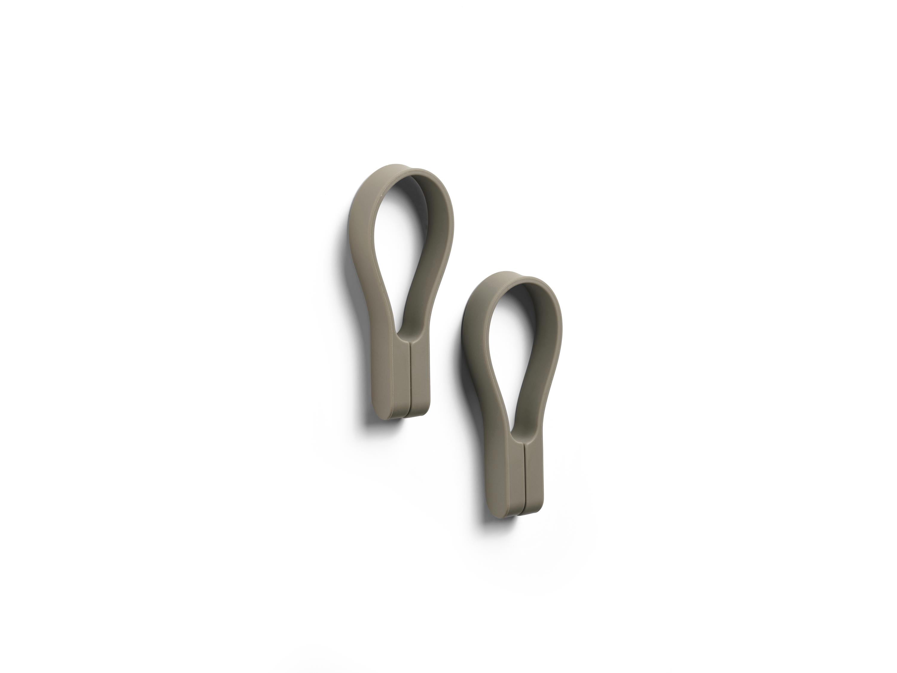 [product_category]-Zone Denmark Towel Rail 9 Cm 2 Pcs., Taupe-Zone Denmark-5722000279273-27927-ZON-1