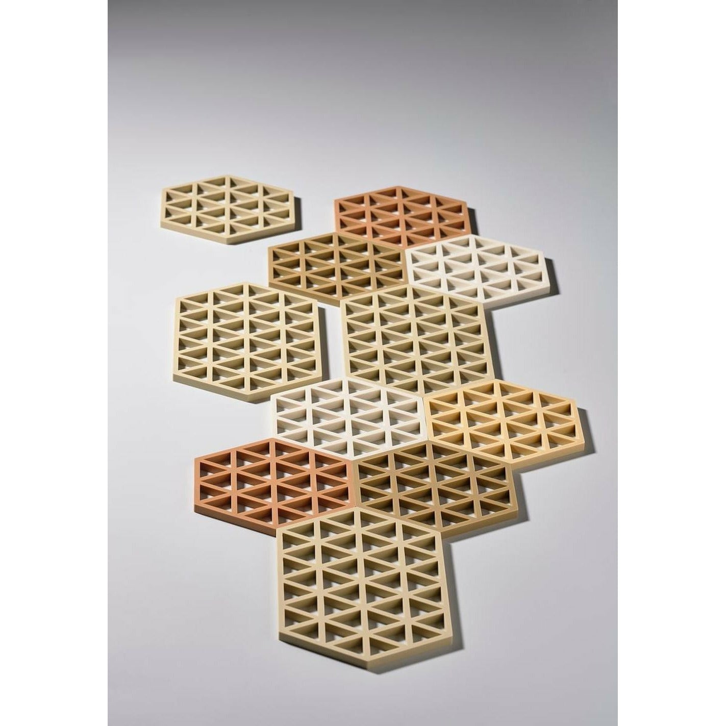 [product_category]-Zone Denmark Triangles Coaster 24 X14 Cm, Warm Sand-Zone Denmark-5722000124306-12430-ZON-3