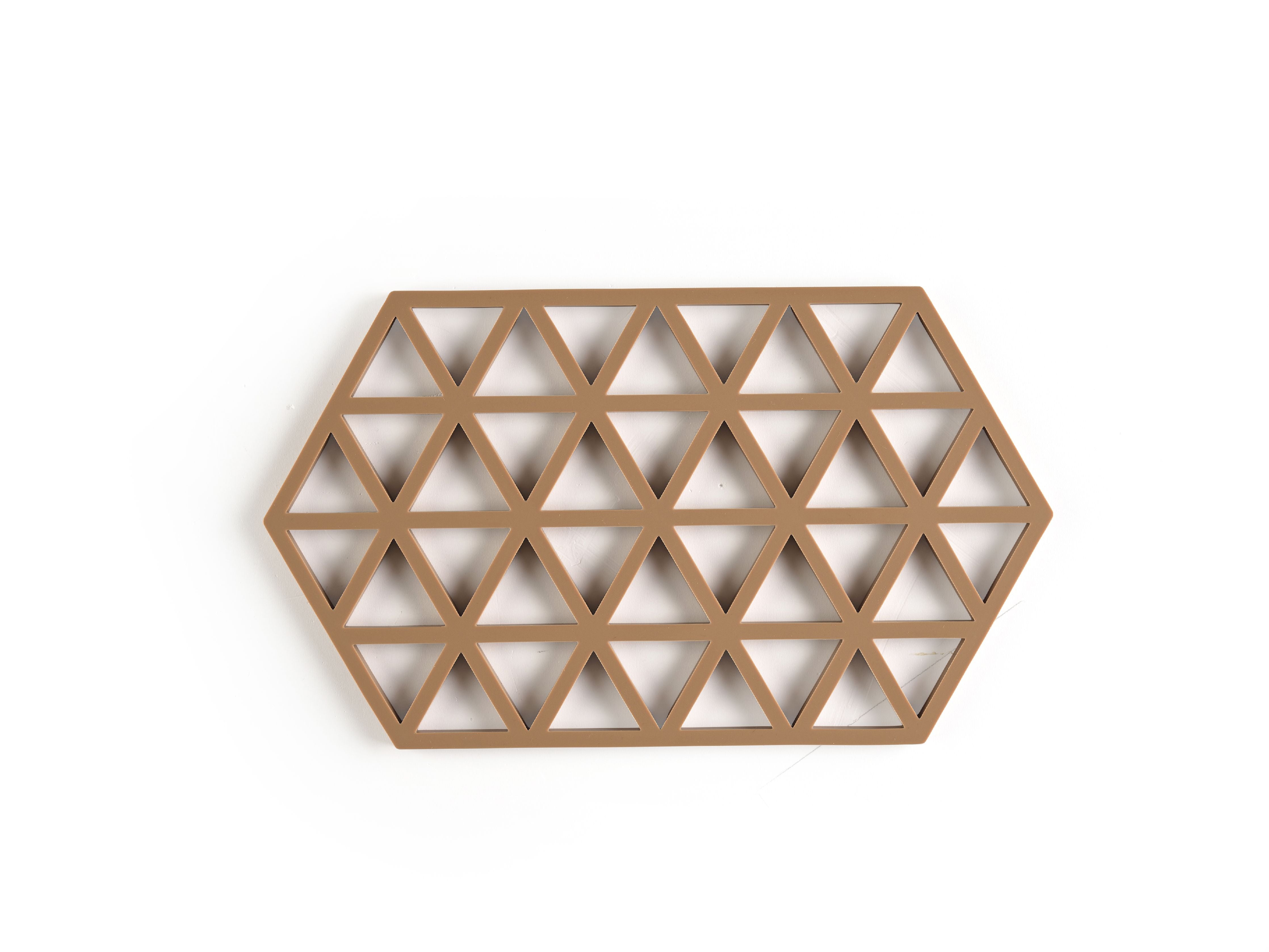 [product_category]-Zone Denmark Triangles Trivet 24 X 14 X 0,9 Cm, Light Terracotta-Zone Denmark-5722000316084-31608-ZON-2