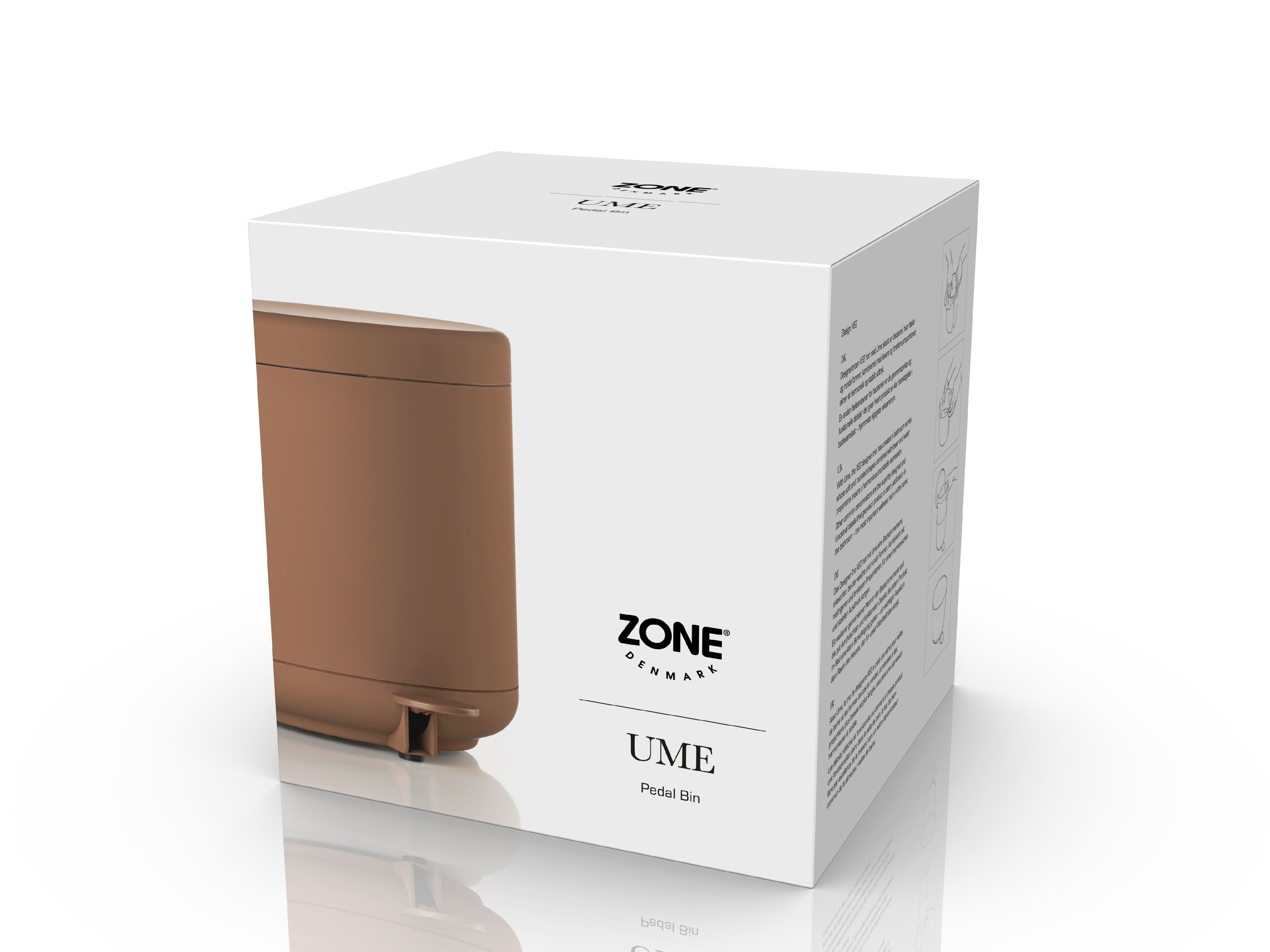 [product_category]-Zone Denmark Ume Pedal Bin 4 Liter, Terracotta-Zone Denmark-5722000315476-31547-ZON-2