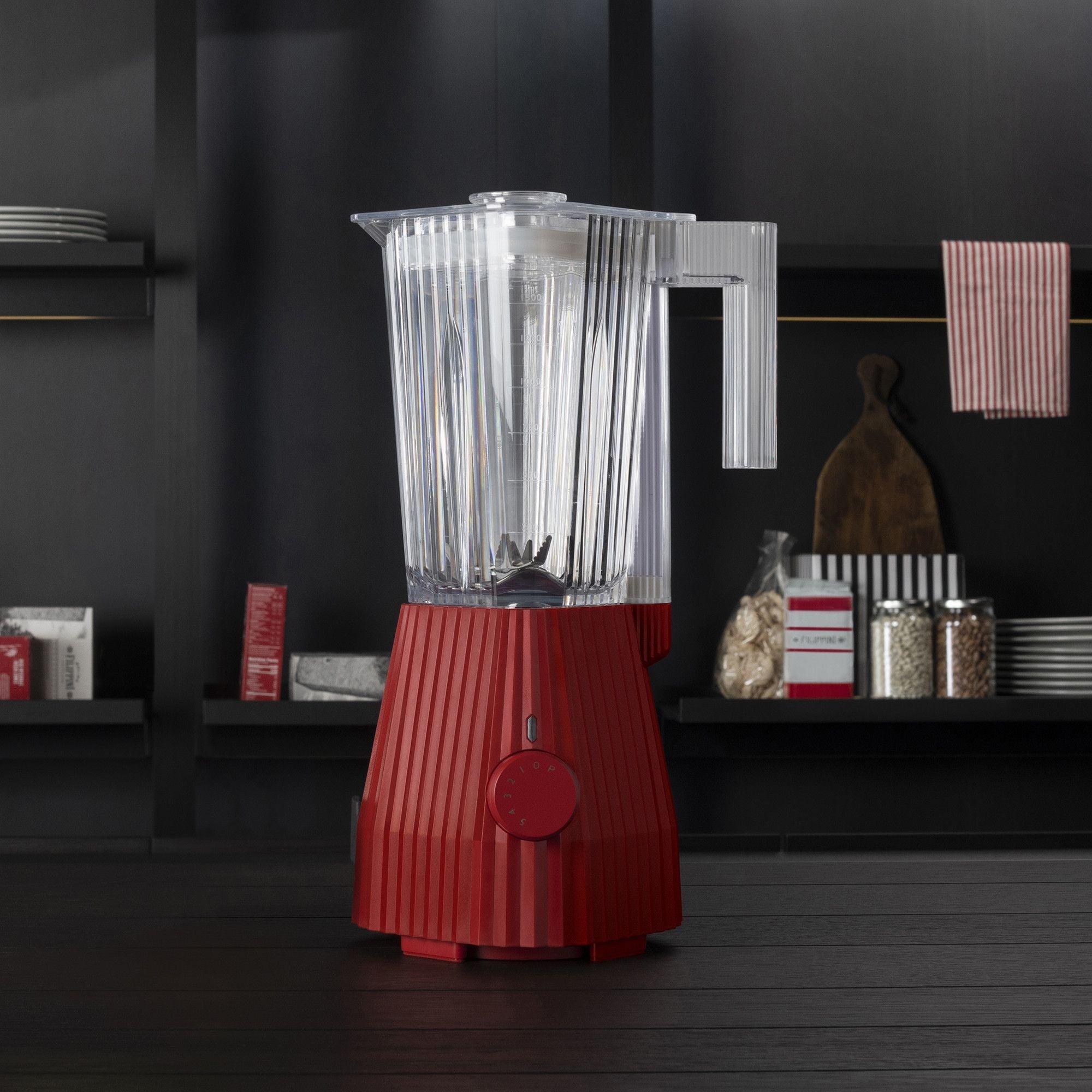 Alessi Plissé Blender, rojo