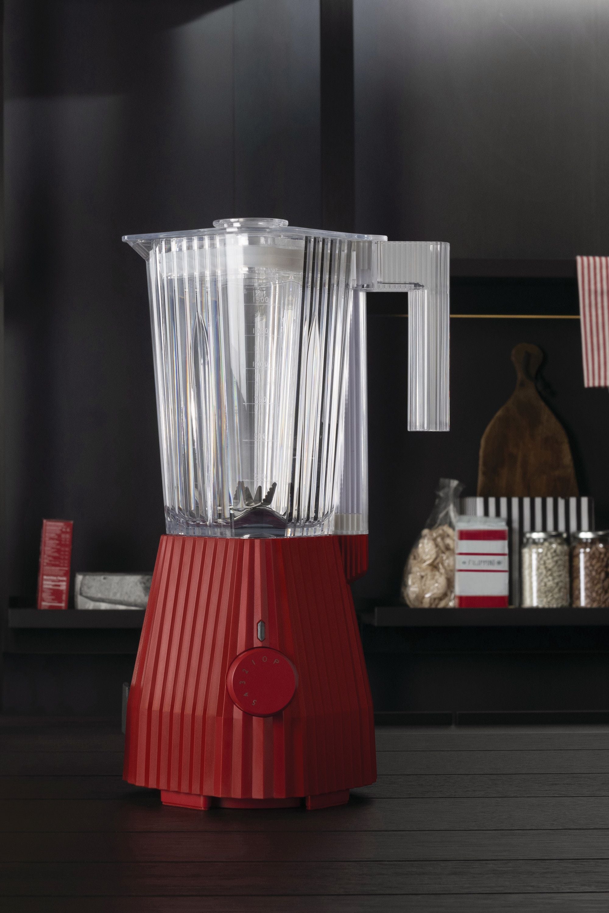 Alessi Plissé Blender, rouge