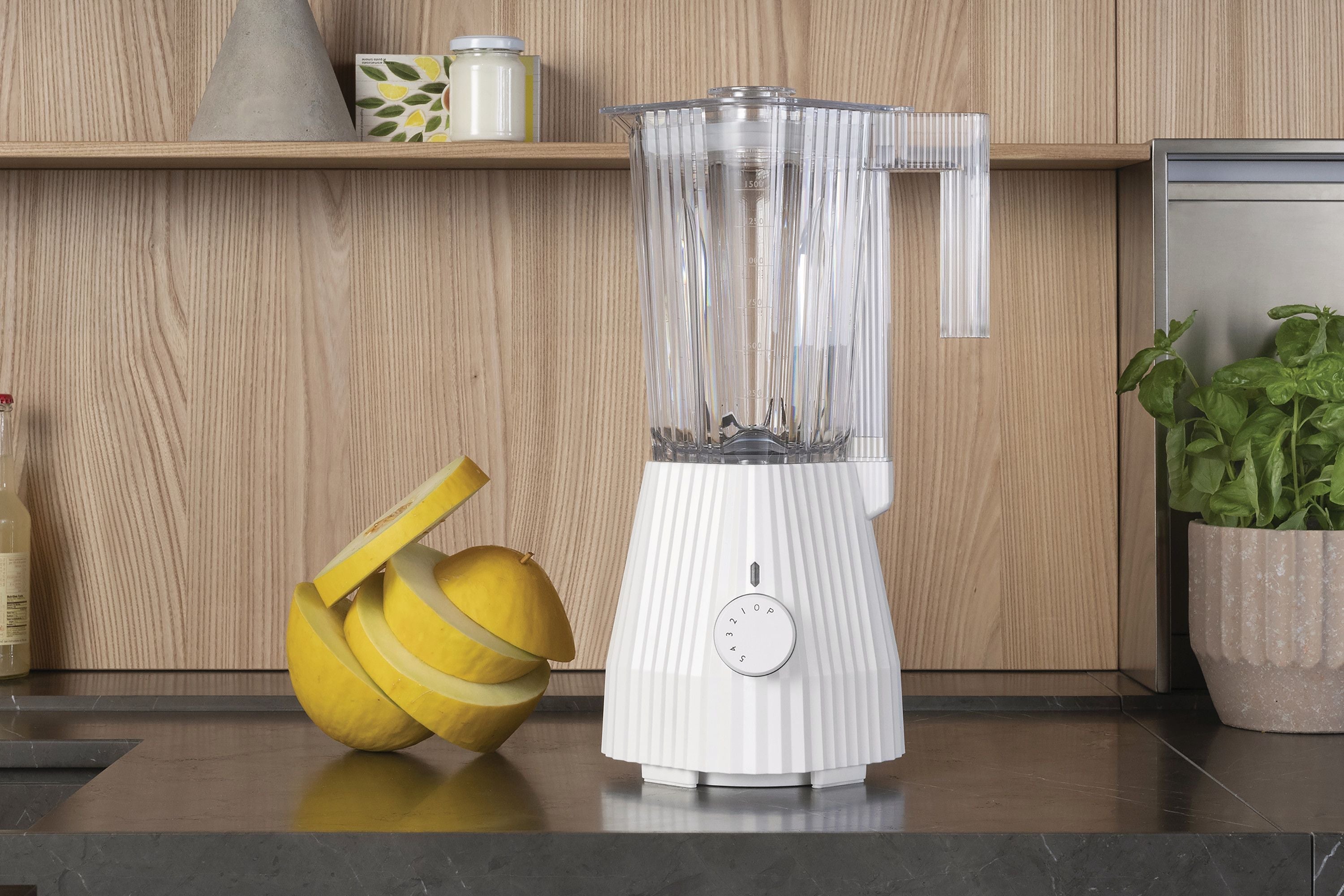 Alessi Plissé Blender, blanco