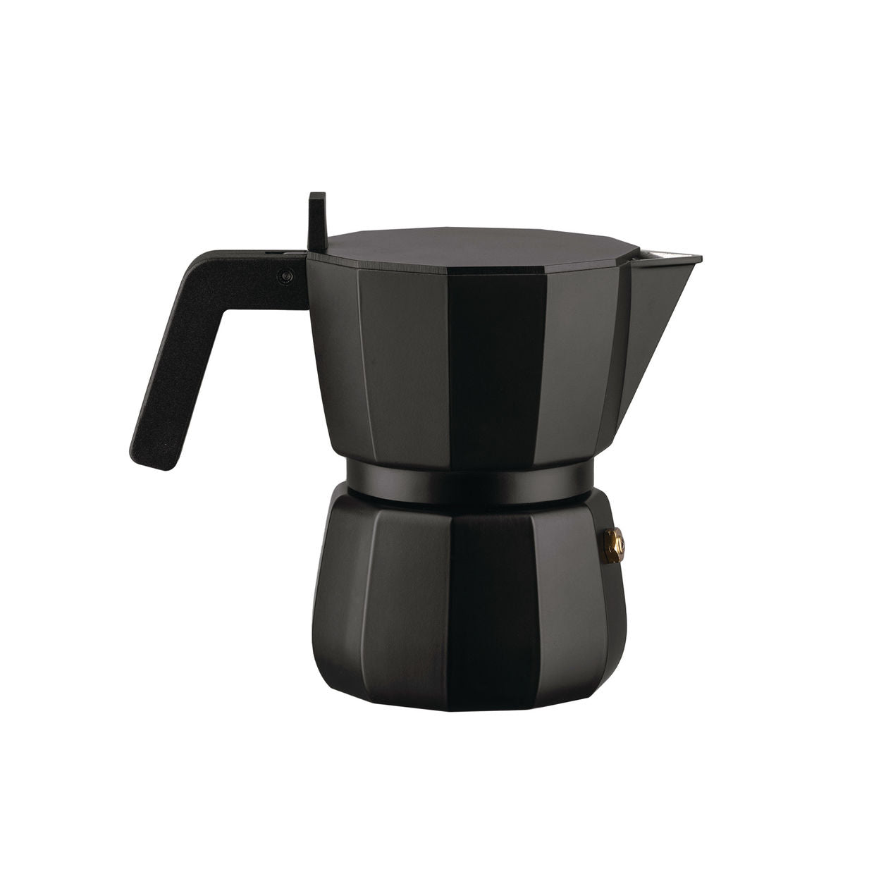 Alessi Moka Espresso Kaffeemaschine schwarz, 3 Tassen