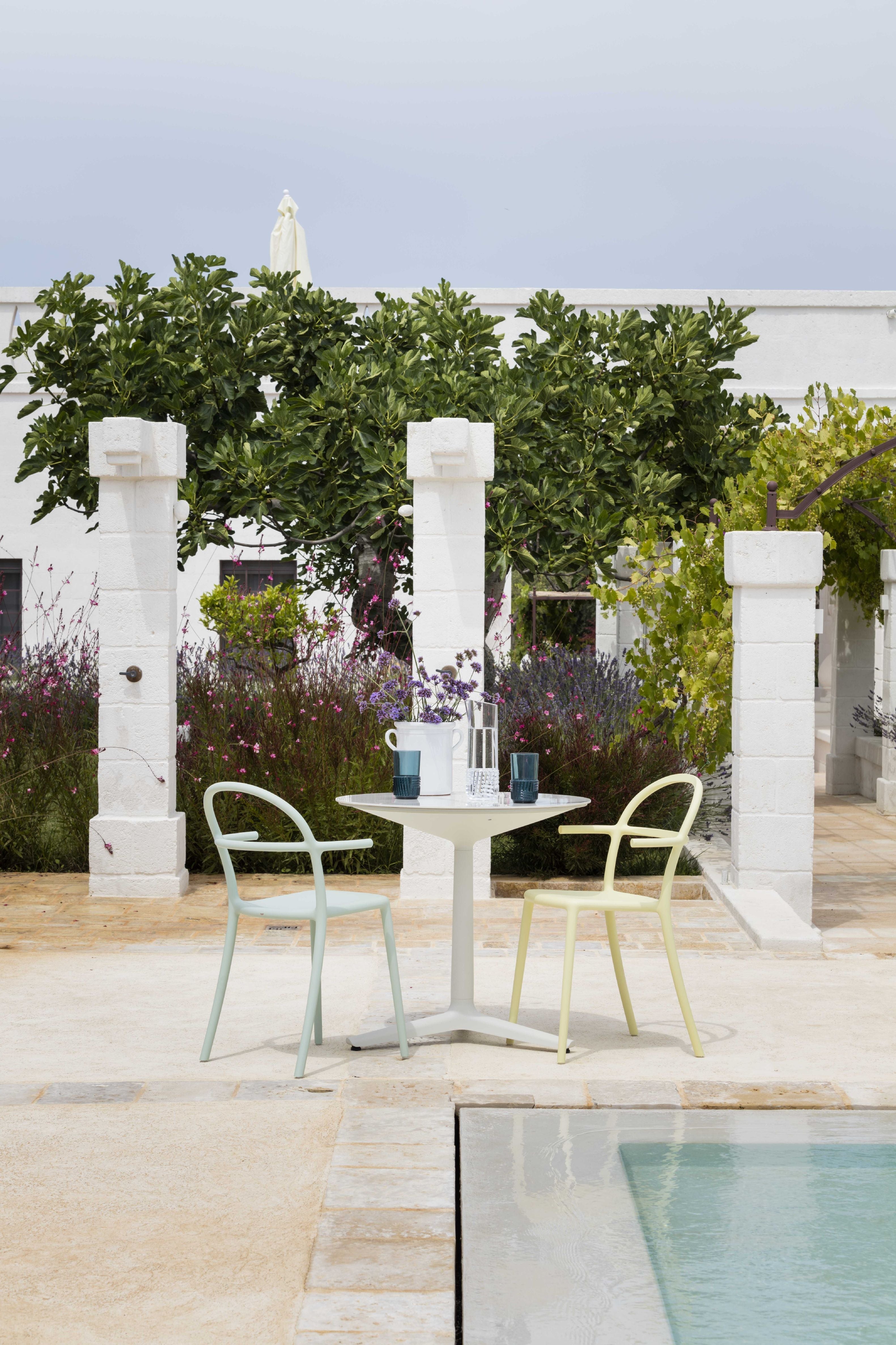 Table Kartell Multiplo XL Oval Outdoor Marble, Negro