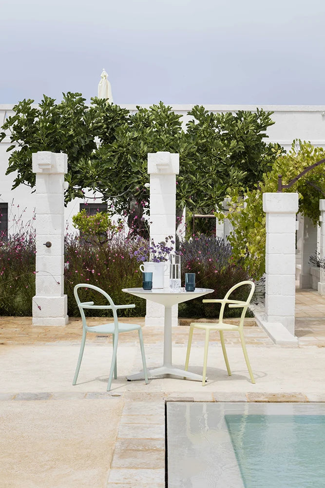 Kartell Multiplo Table Xl Rectangular Outdoor Marble 180x90 Cm, White