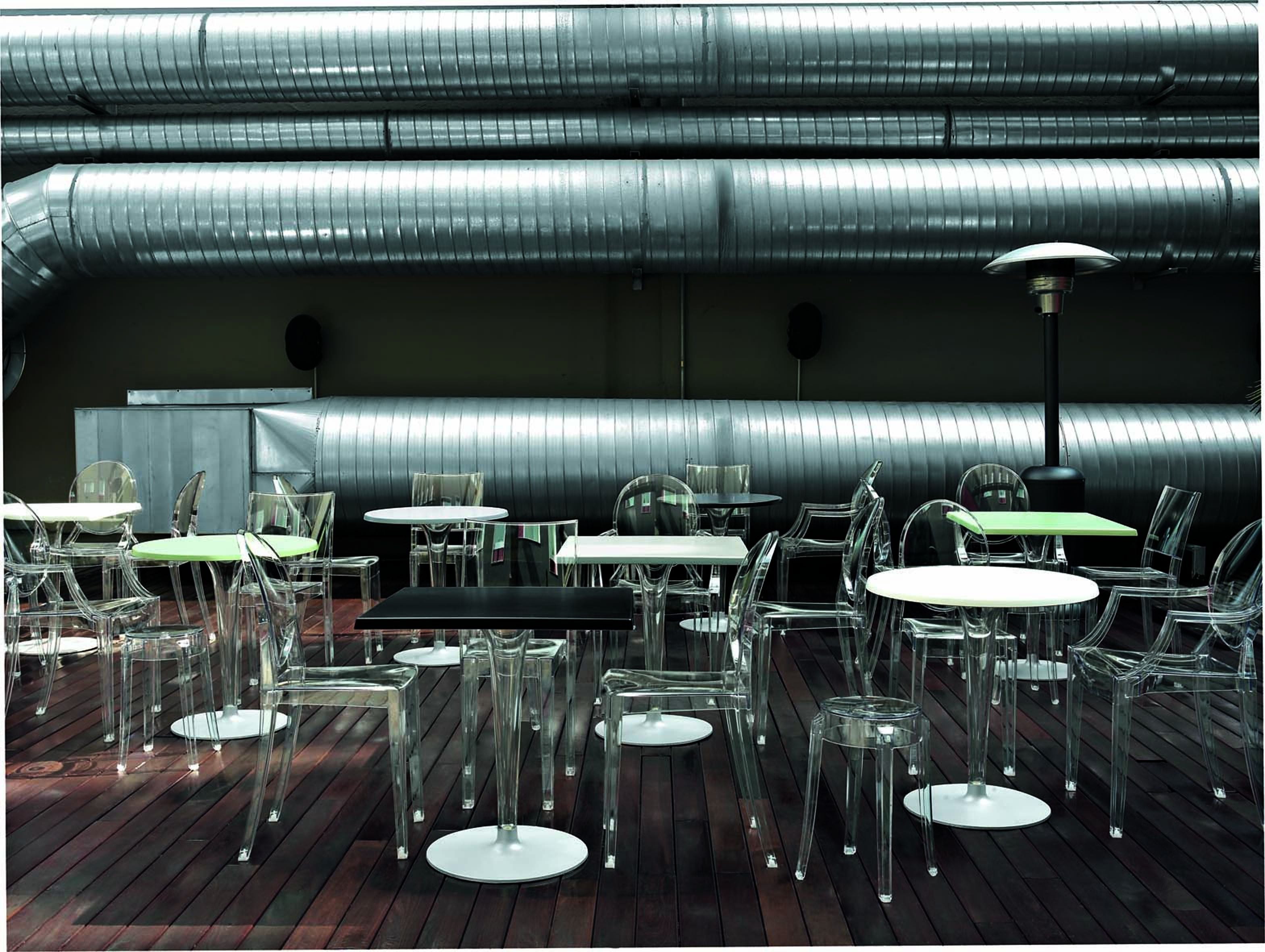 Kartell Top Tischplatz mit Quadratbasis 70x70 cm, grün