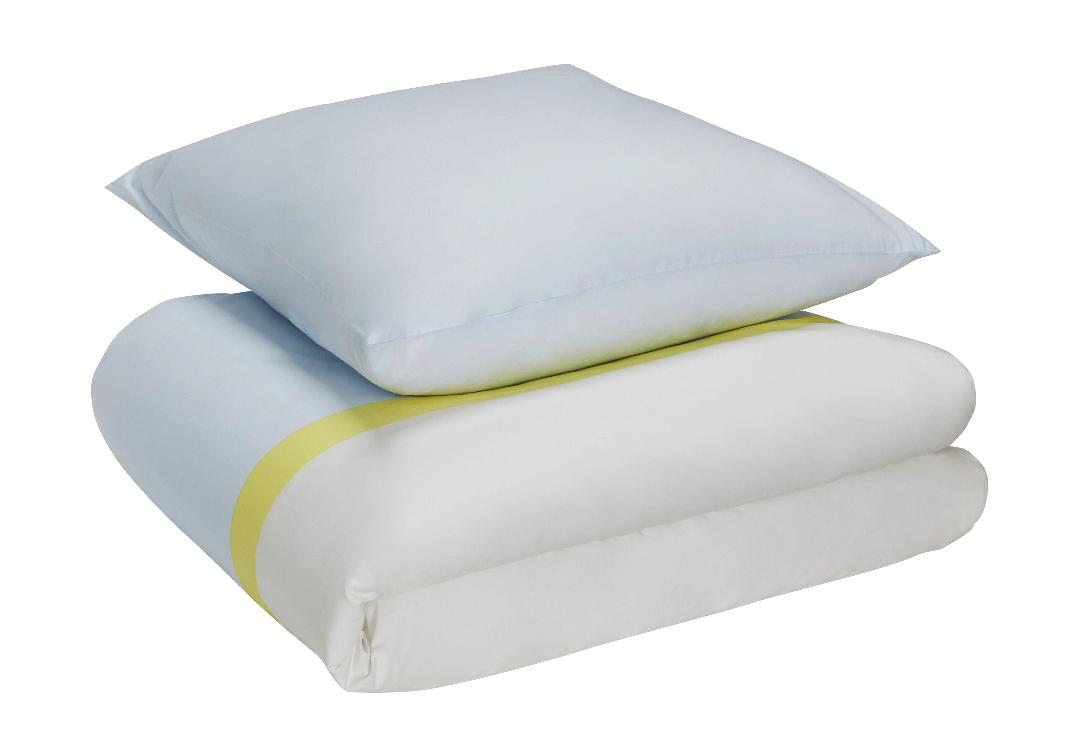 Hübsch block sängkläder 60/220 cm, ljusblå/multicolour