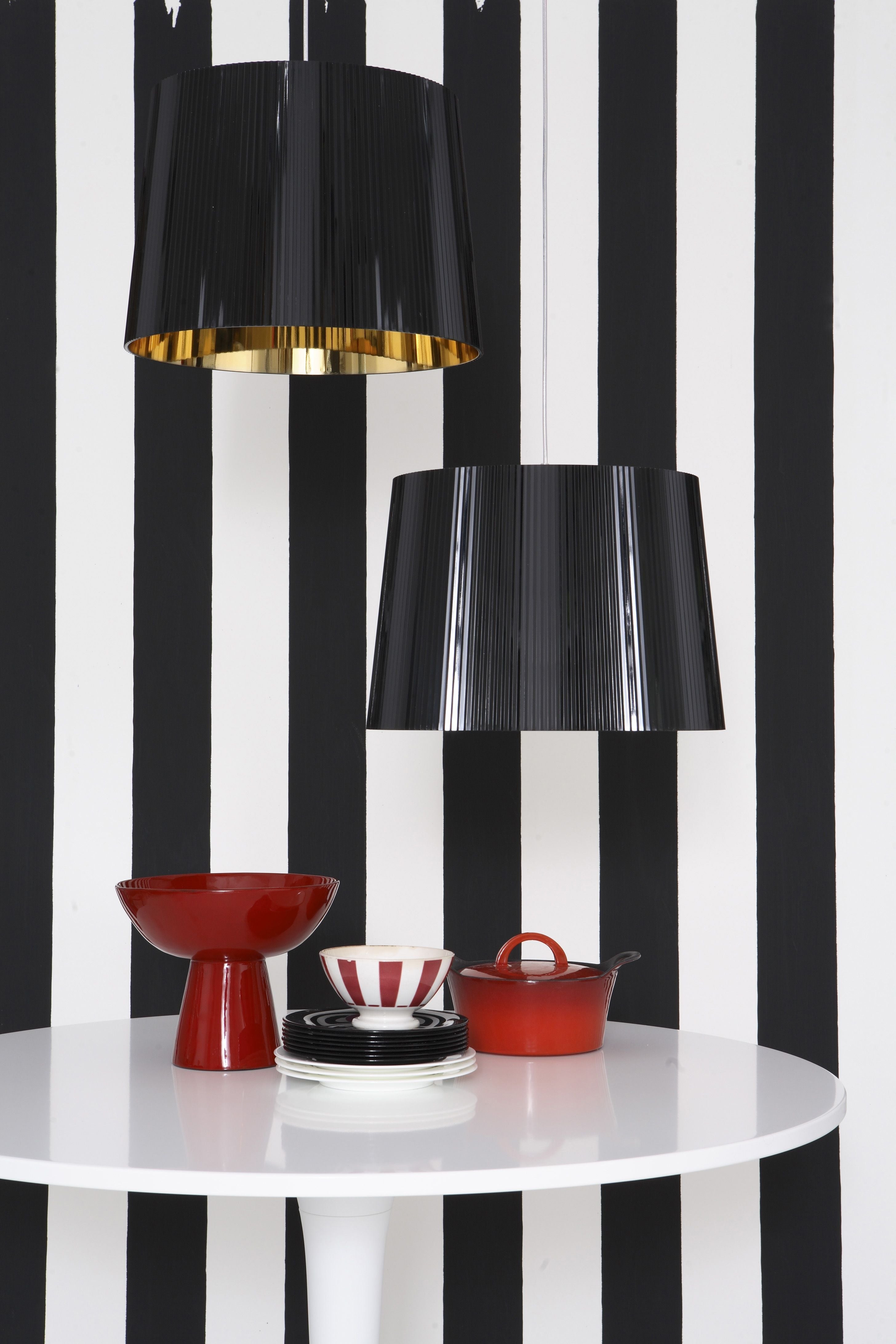 Kartell Gè Suspension Lamp, Black