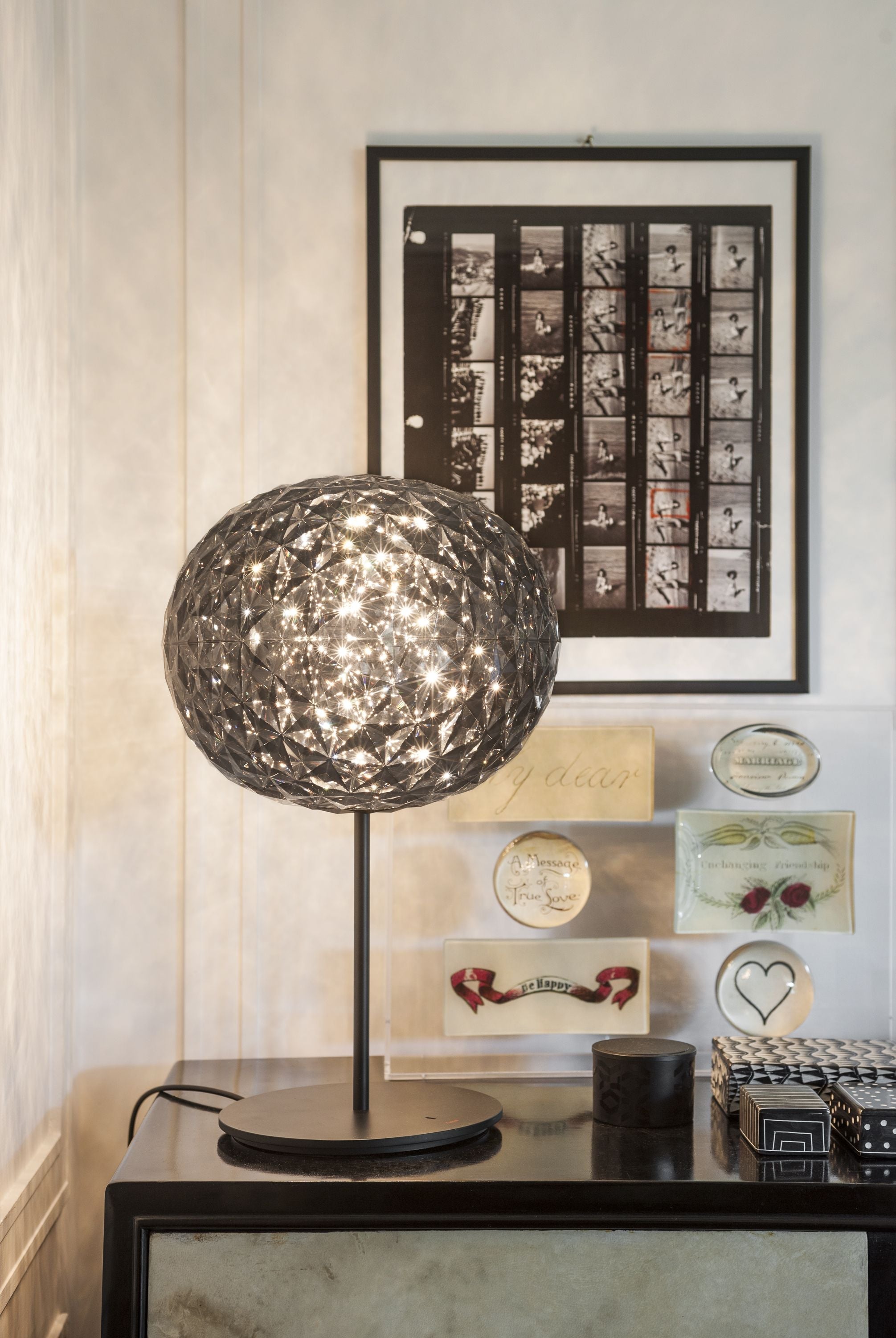 Lampe de table Kartell Planet, cristal