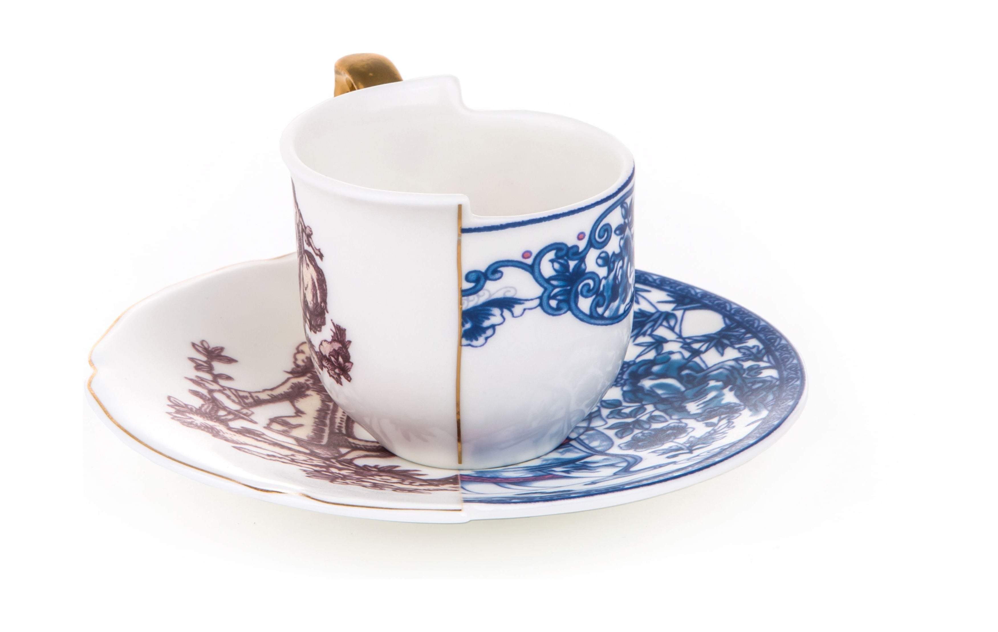 Seletti Hybrid Coffee Cup med tallerken, Eufemia