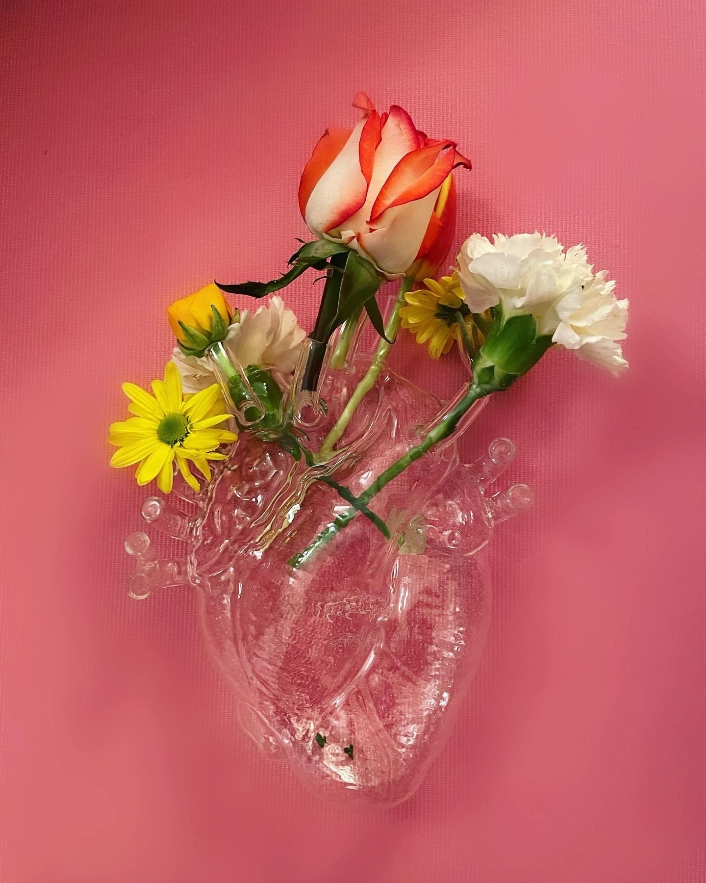 Seletti Liebe in Bloom Vase, klar