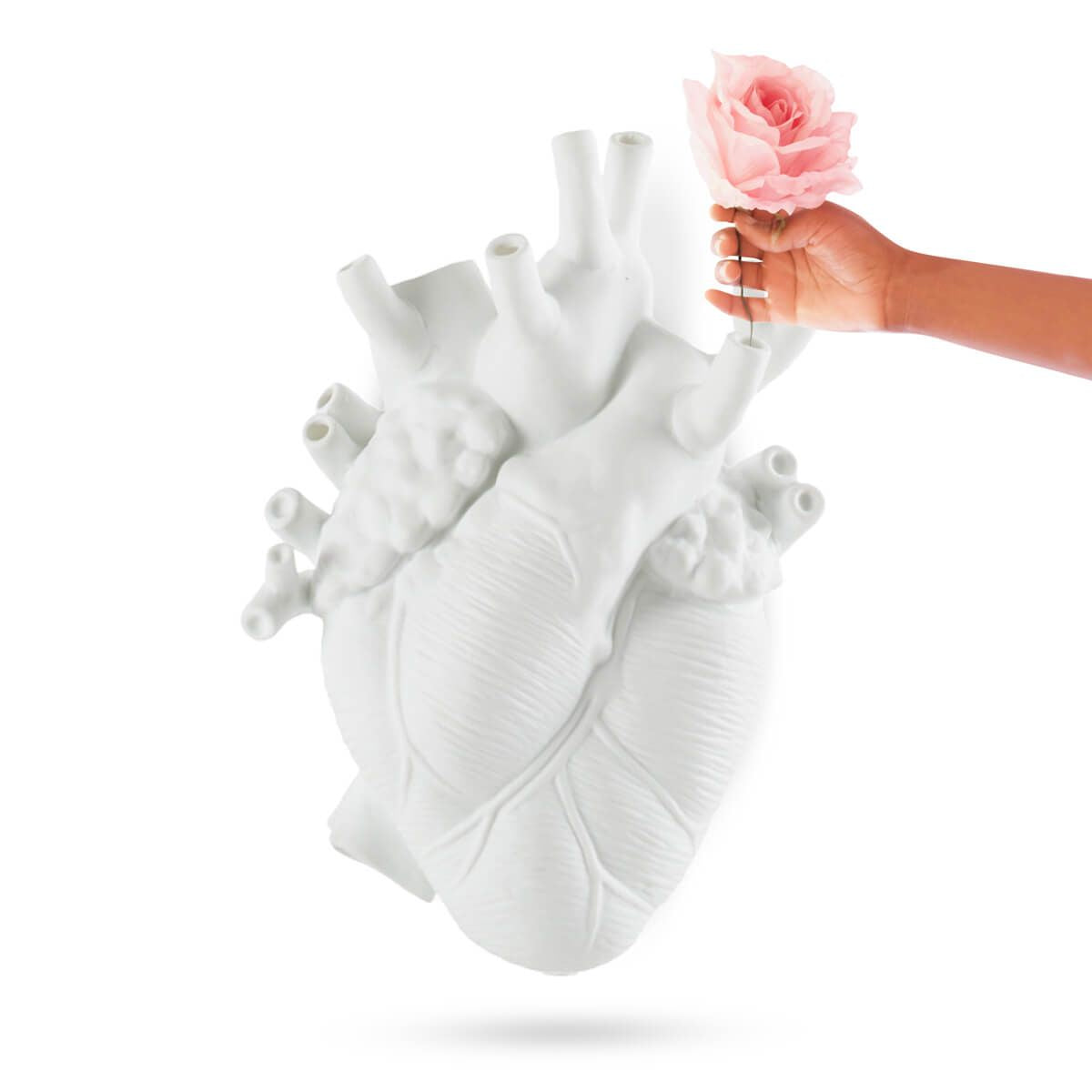 Seletti Love in Bloom Vase grande, blanco