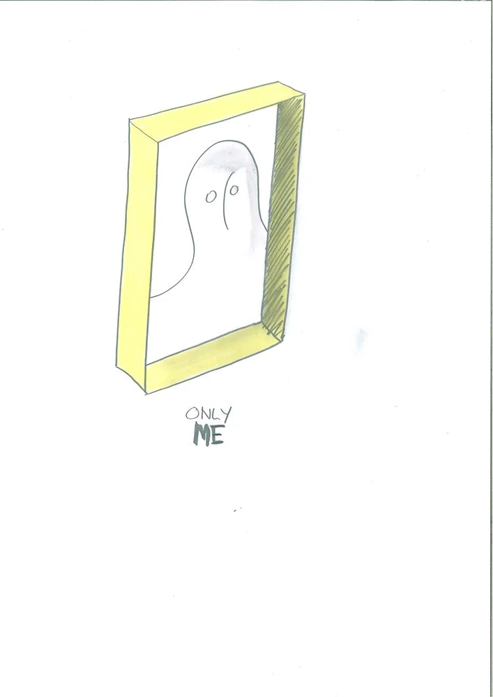 Kartell Only Me Mirror 50x50 cm, blanc