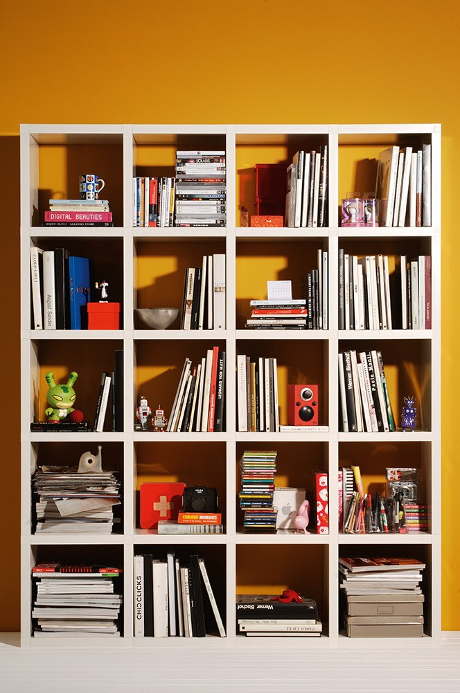 Kartell Polvara Cube für Bücherregal, weiß