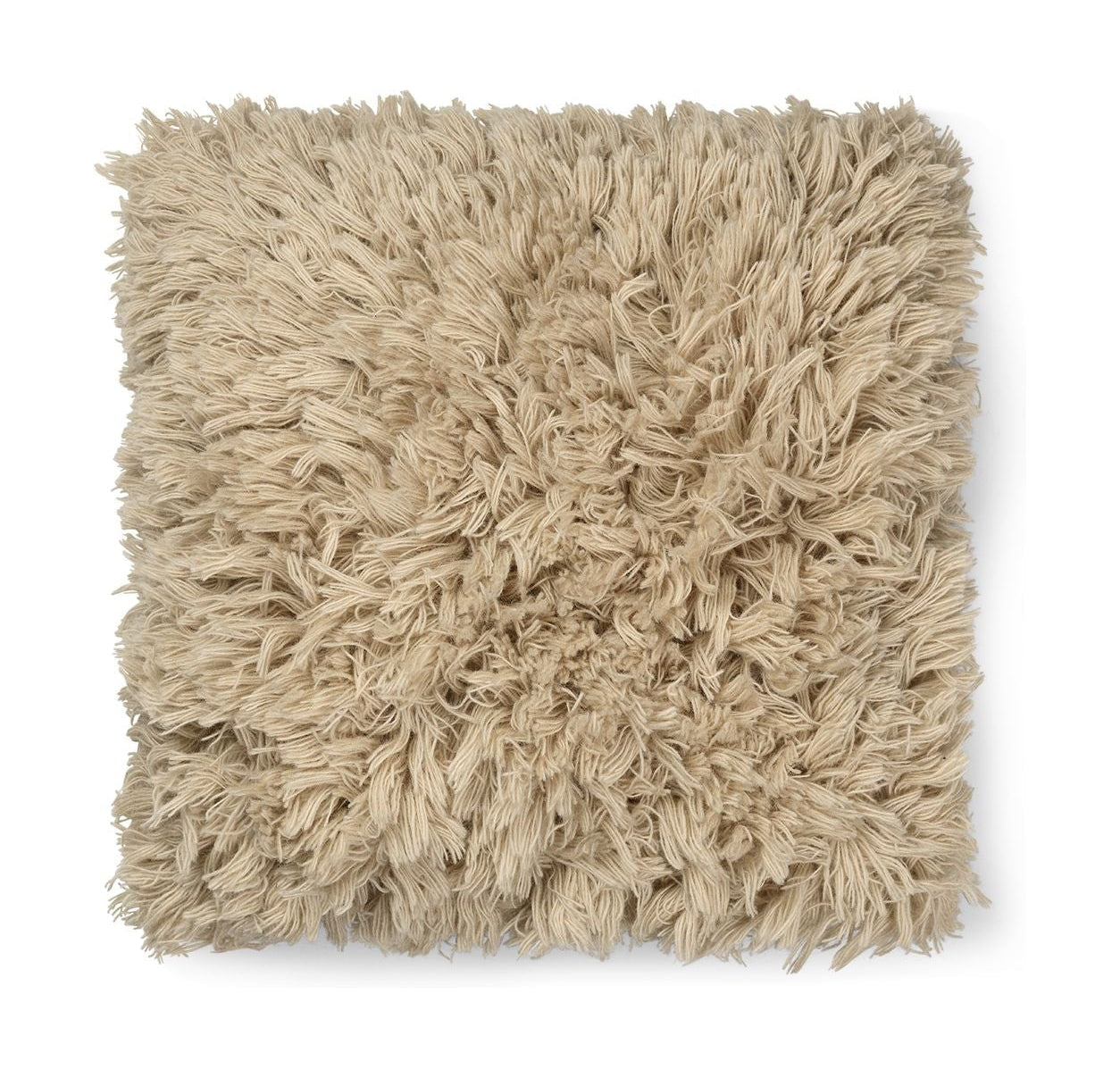 Ferm Living Meadow High Pile Cushion Tampa, areia clara