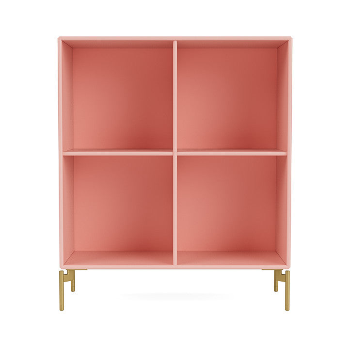 Montana Show Bookcase With Legs, Ruby/Brass